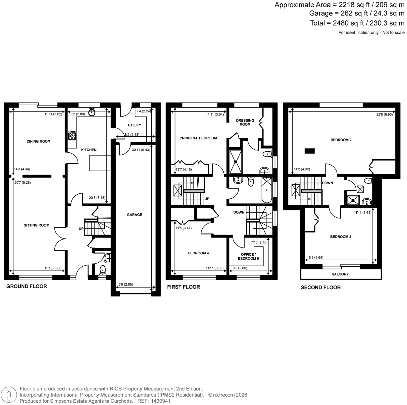 9, Fox Close, Weybridge floorplan