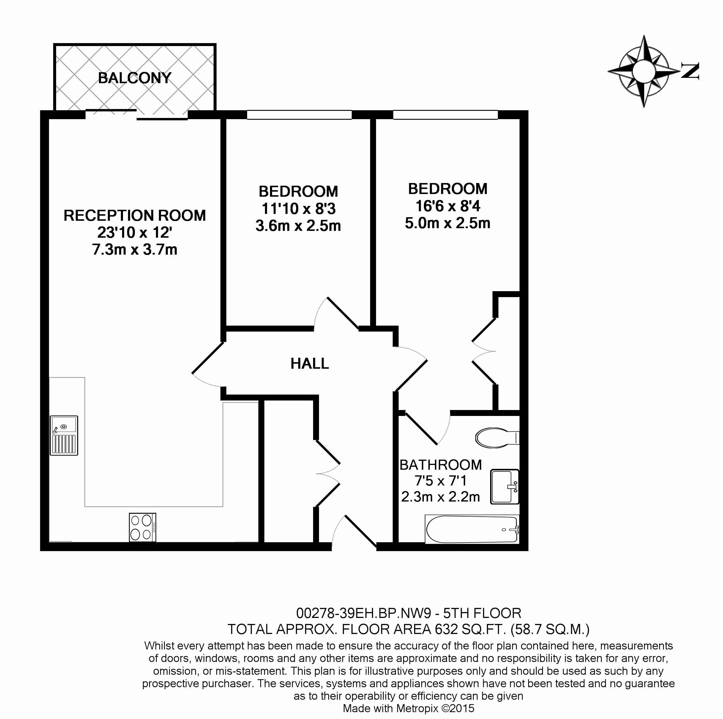 2 Bedrooms Flat to rent in Aerodrome Road, Colindale NW9