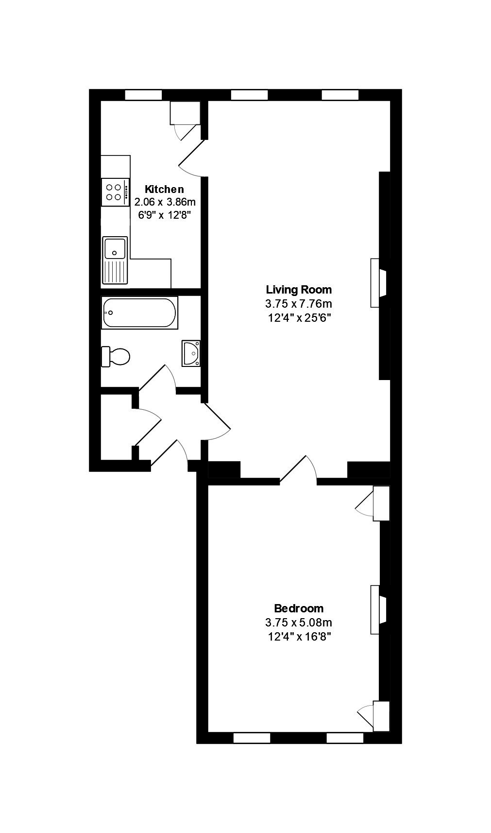 Grosvenor Place, Bath floorplan