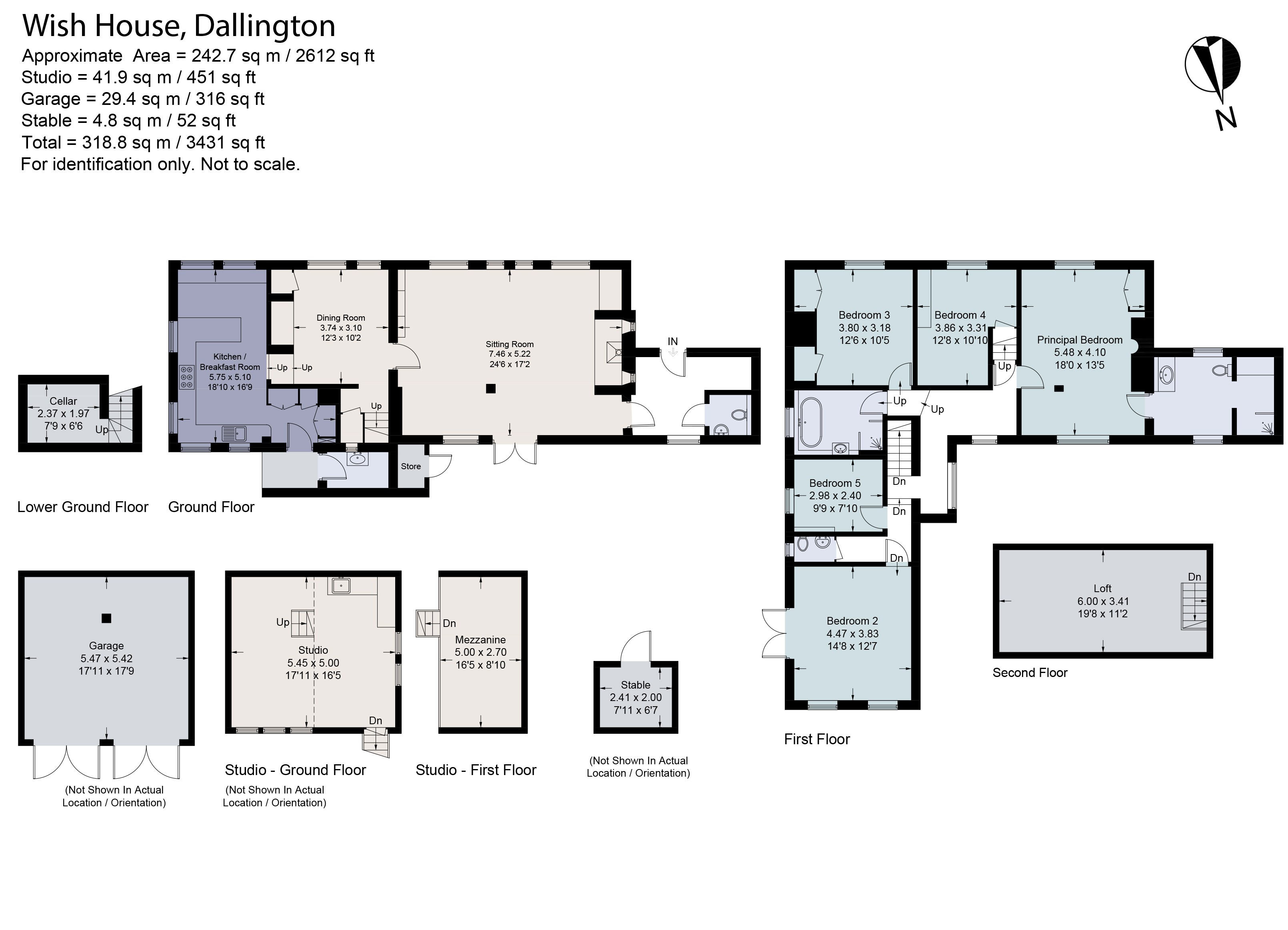 Wish House,, Dallington, East Sussex floorplan