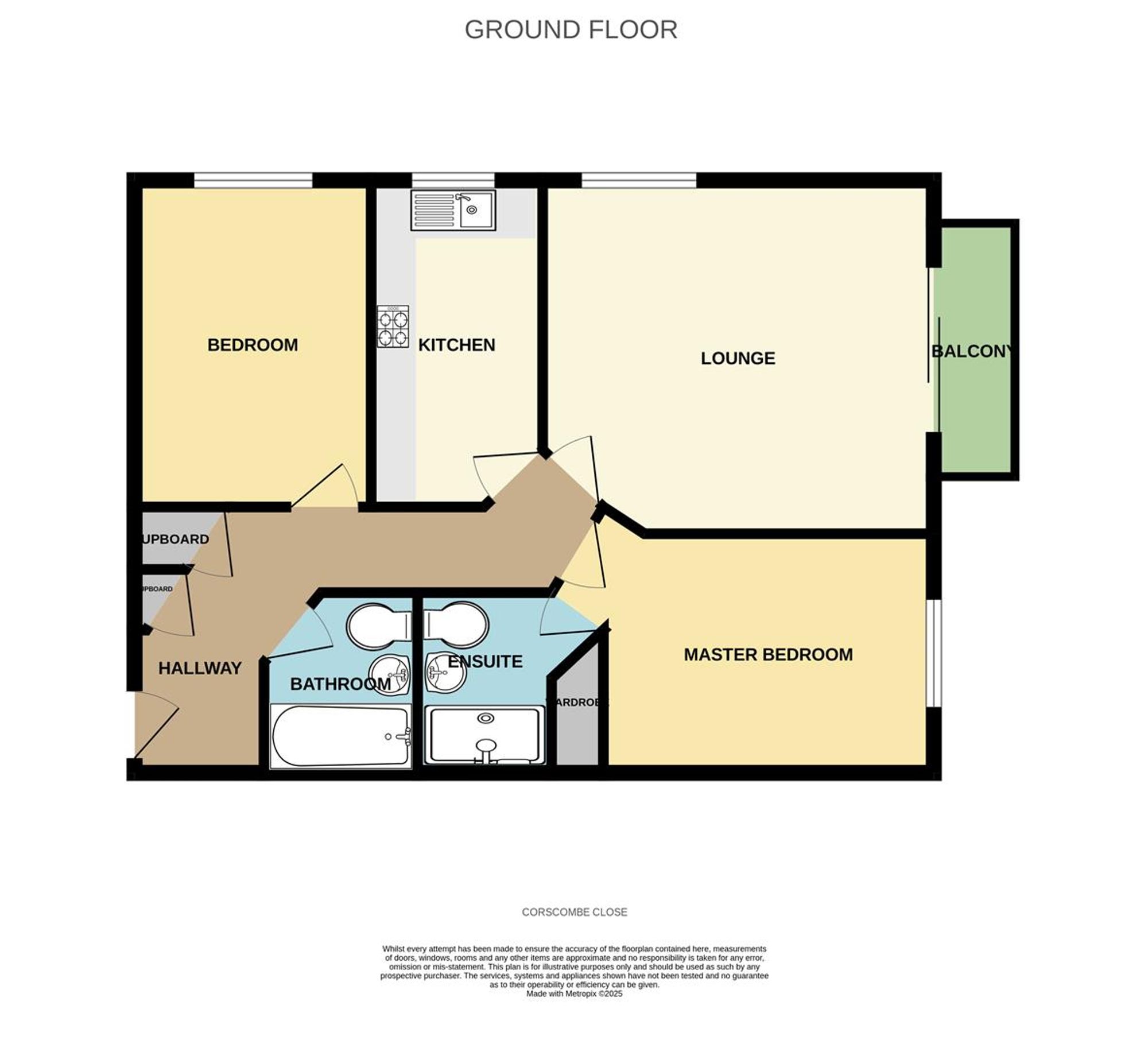 Flat 8, 8 Corscombe Close, Weymouth floorplan