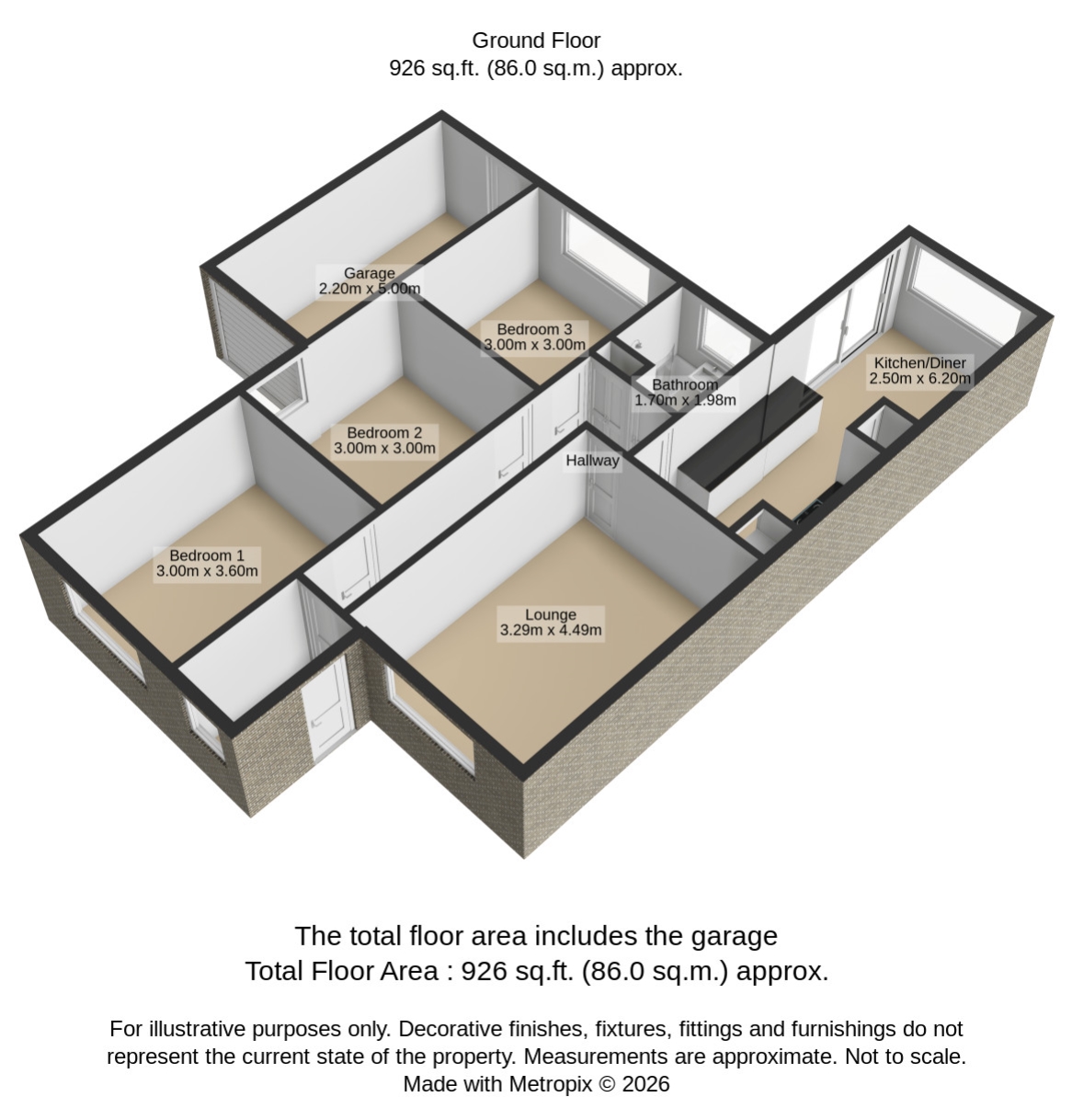116, Bevendean Avenue, Brighton floorplan