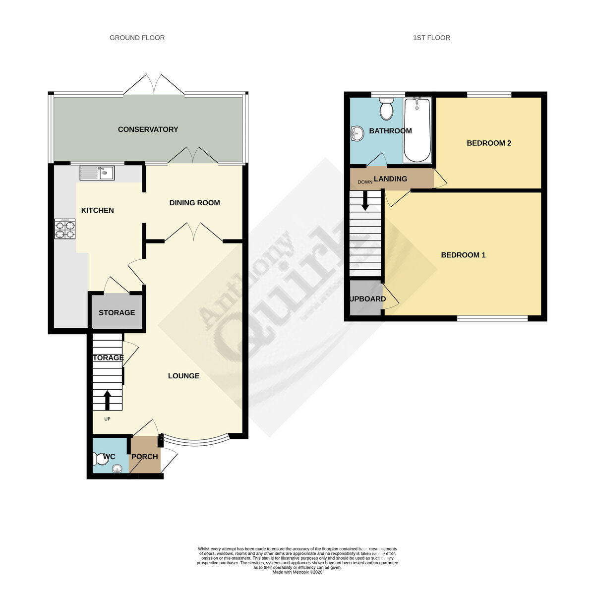 182, Hilton Road, Canvey Island floorplan