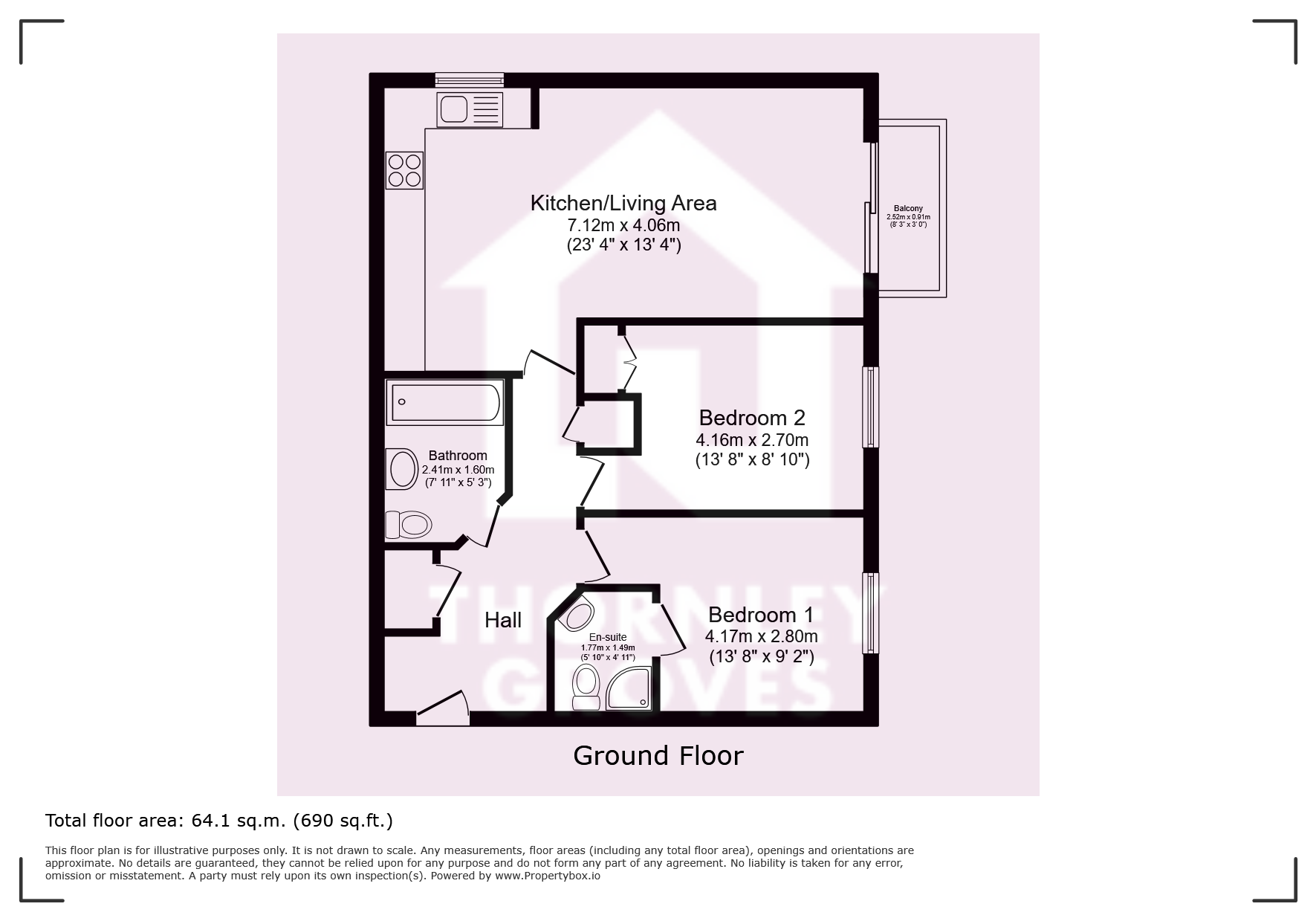13, Dawn Court, 14, Wilbraham Road, Greater Manchester floorplan