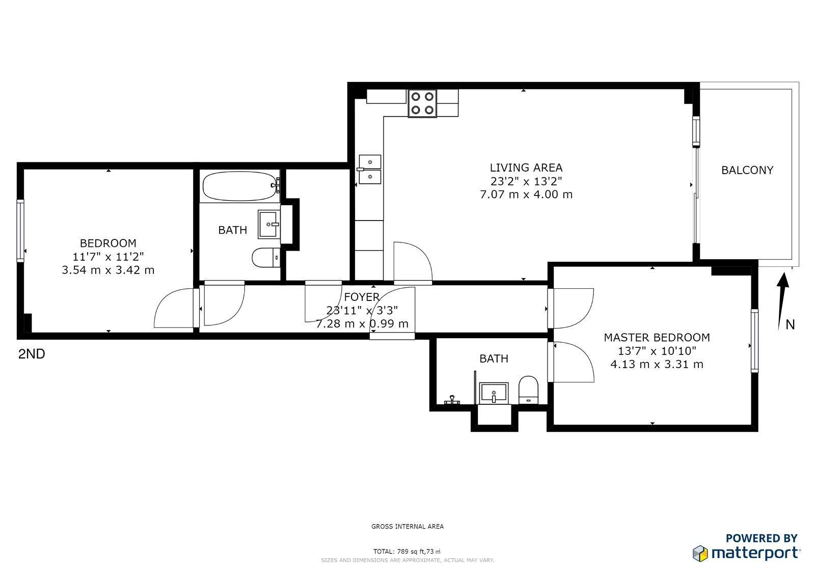 2 Bedrooms Flat to rent in City View Point, London E14