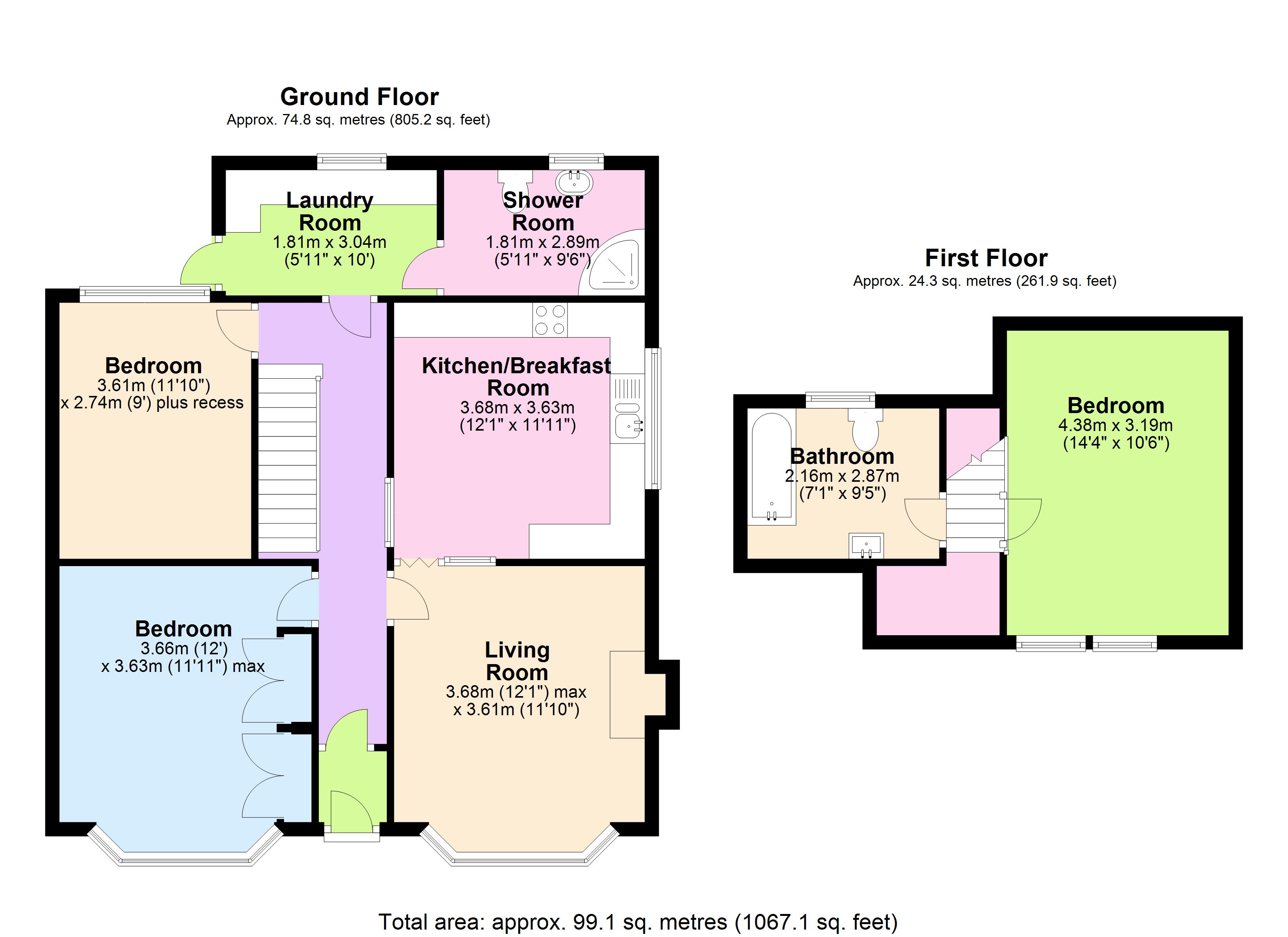 13, Hillside Avenue, Saltash floorplan
