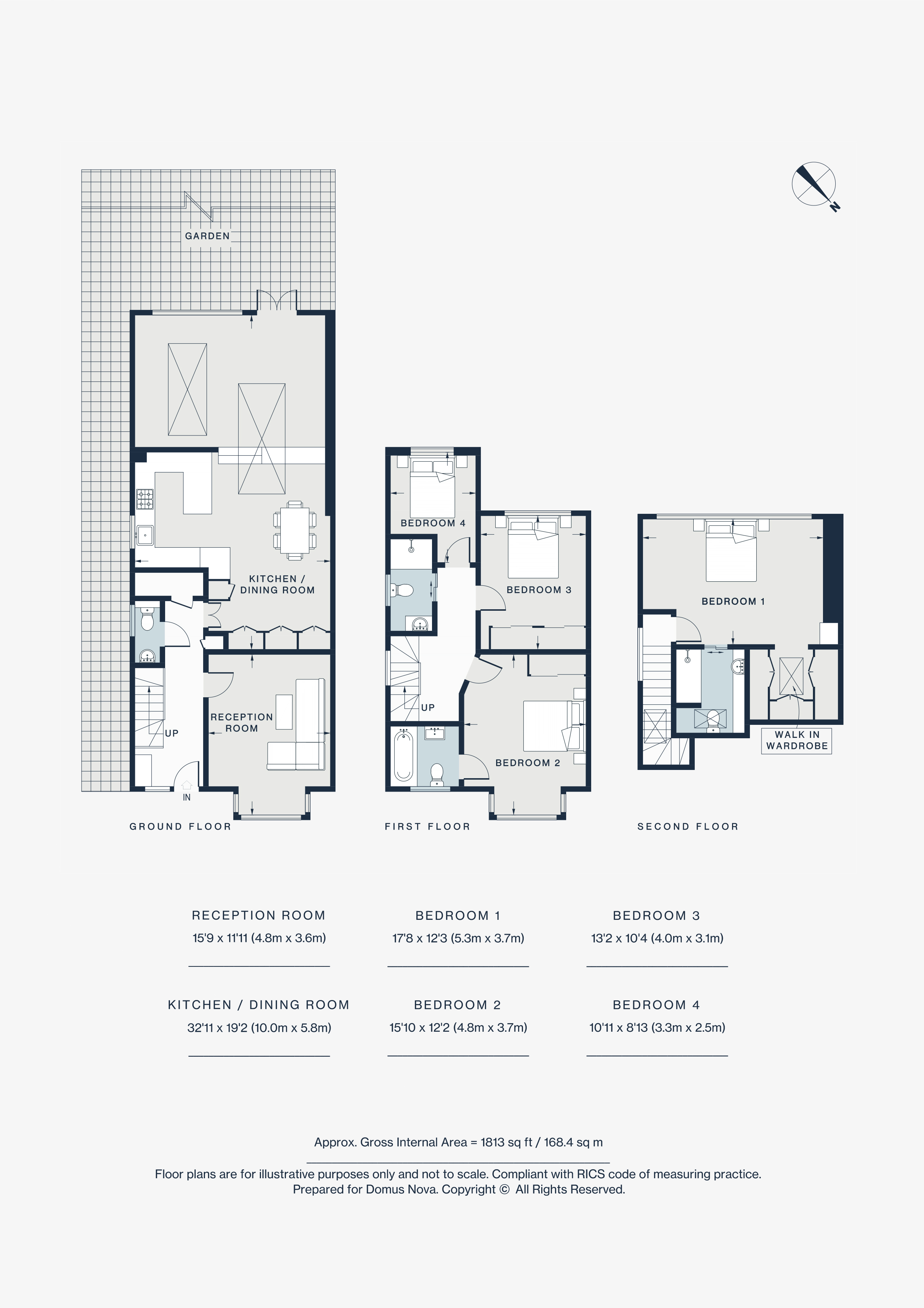 123, Hanover Road, London floorplan