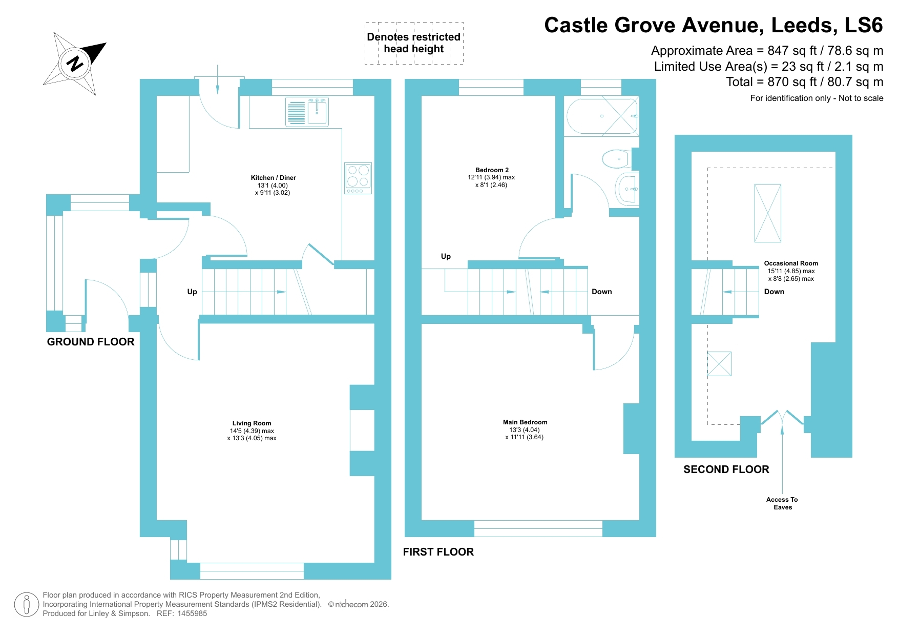42, Castle Grove Avenue, Leeds floorplan
