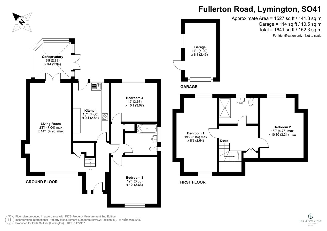 15, Fullerton Road, Lymington floorplan