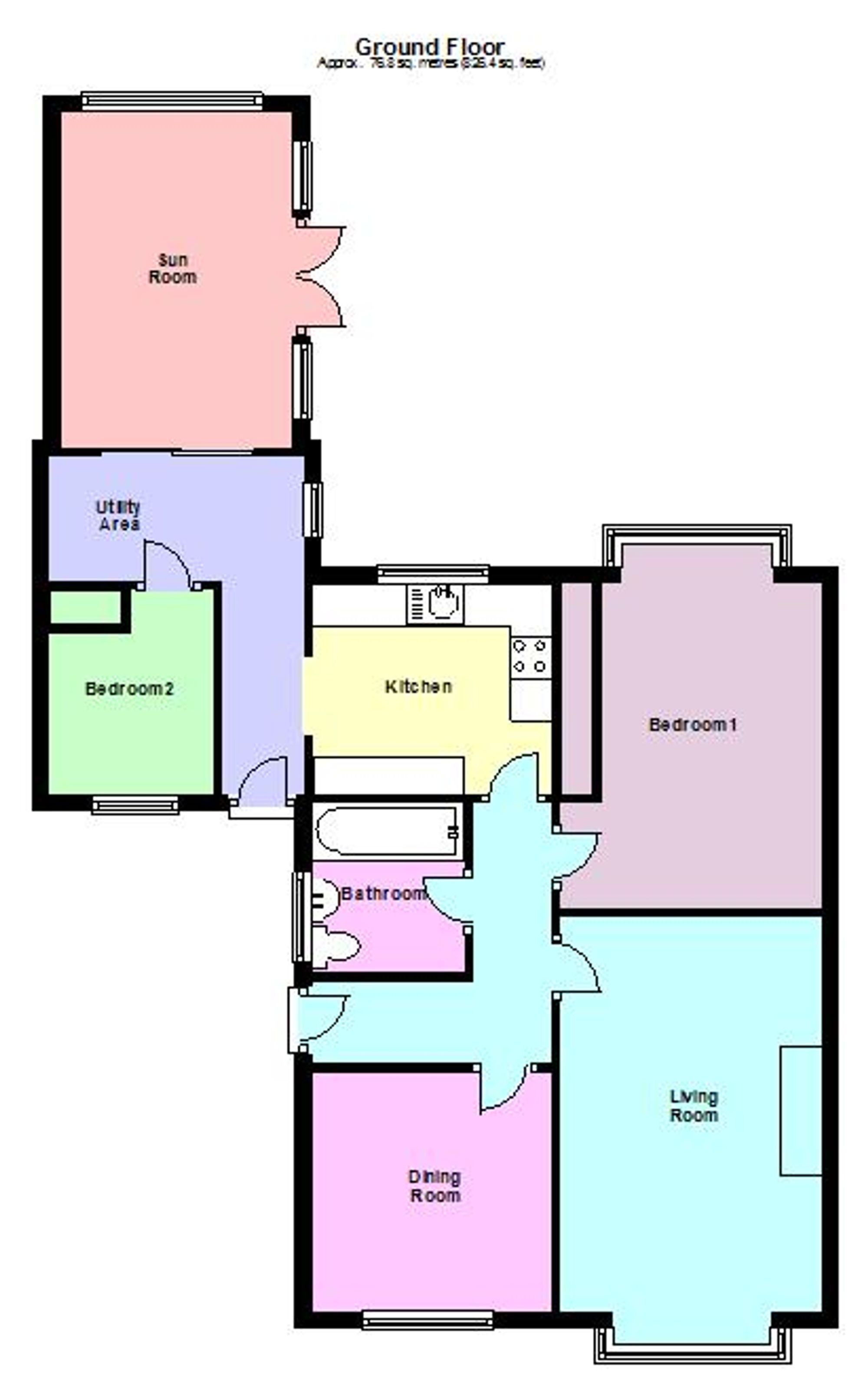 75 Cleadon Meadows, Cleadon floorplan