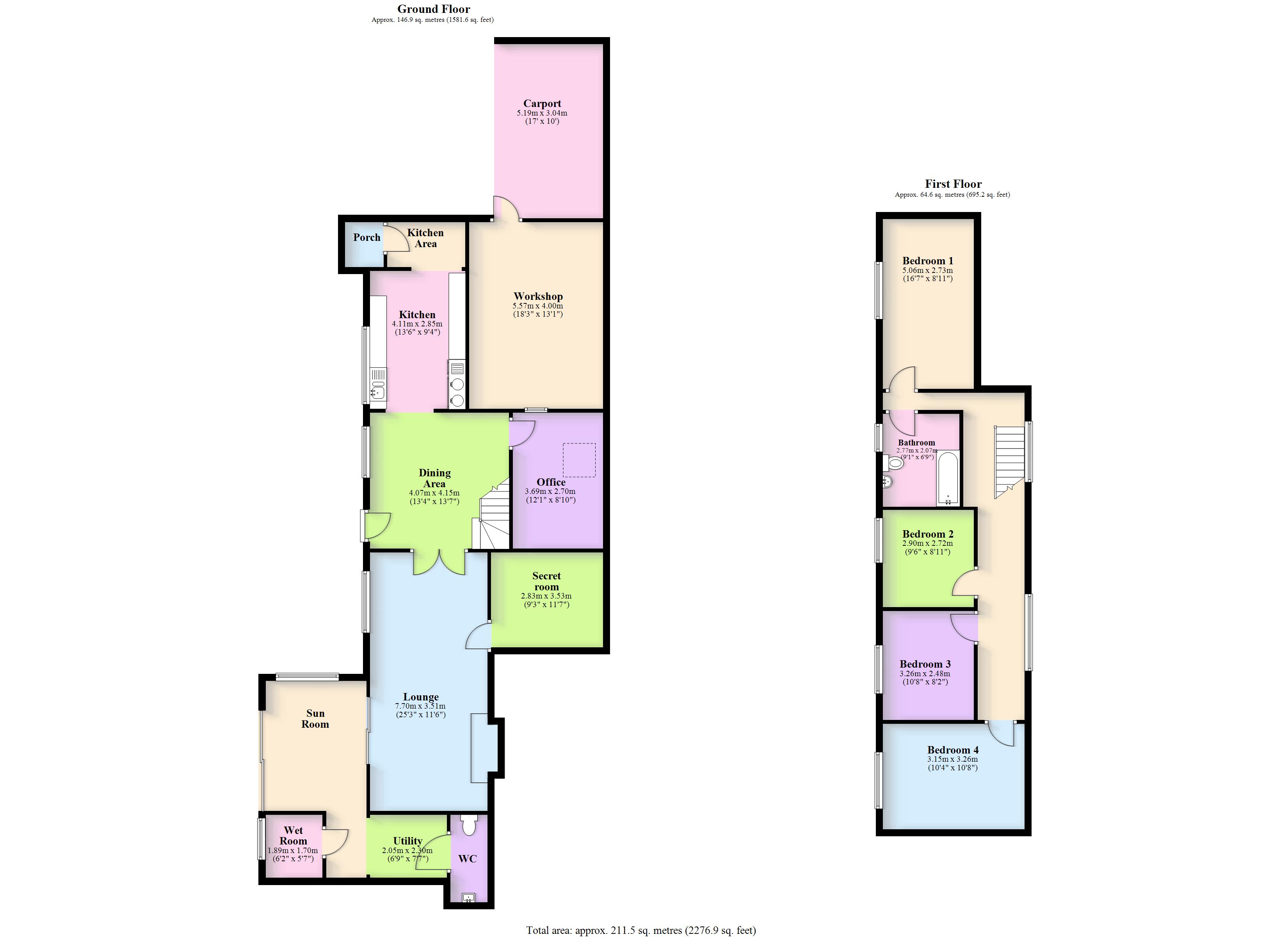 Melindwr Fach, Old Goginan, Aberystwyth floorplan