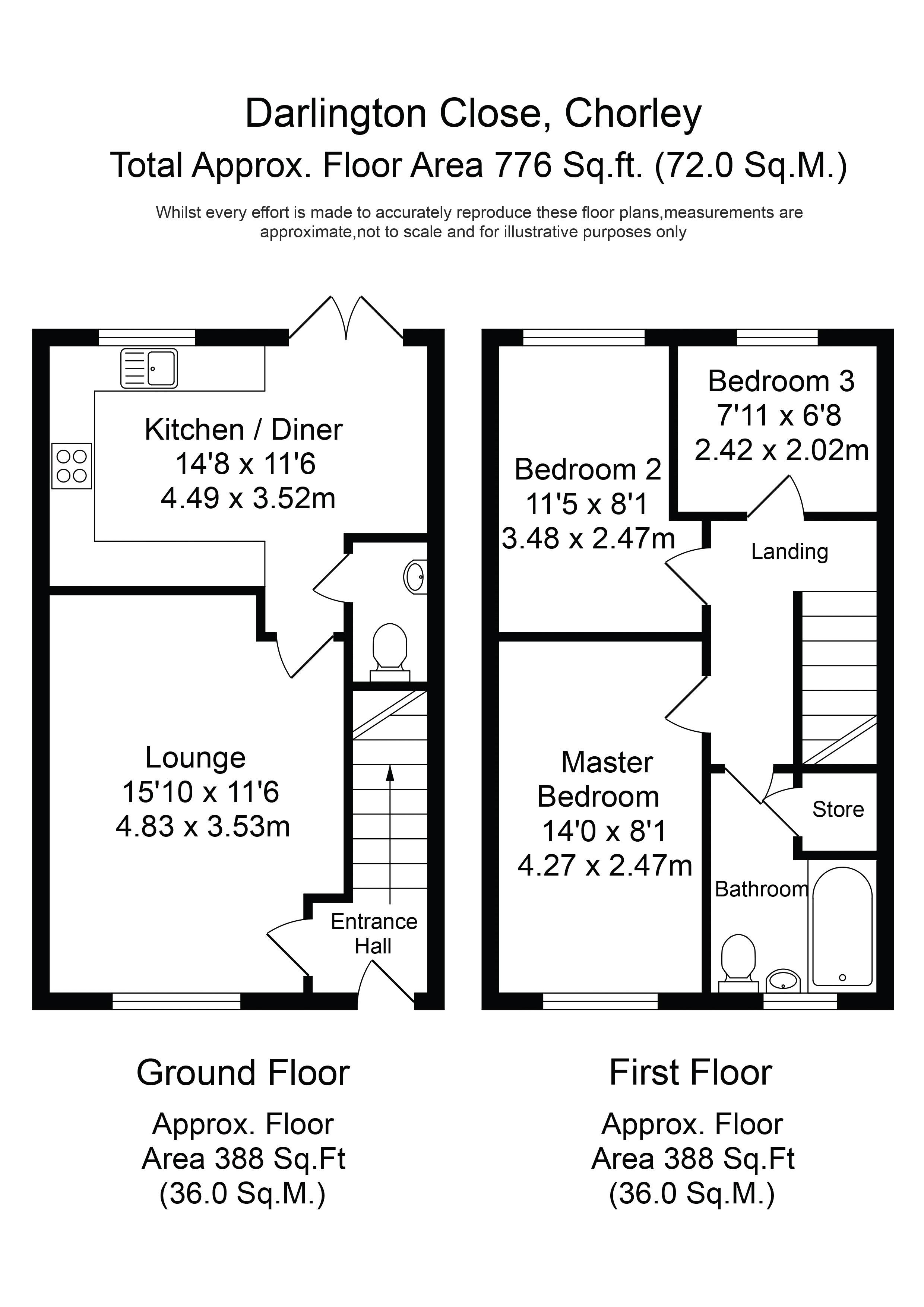 2 Bedrooms  for sale in Darlington Close, Chorley PR6