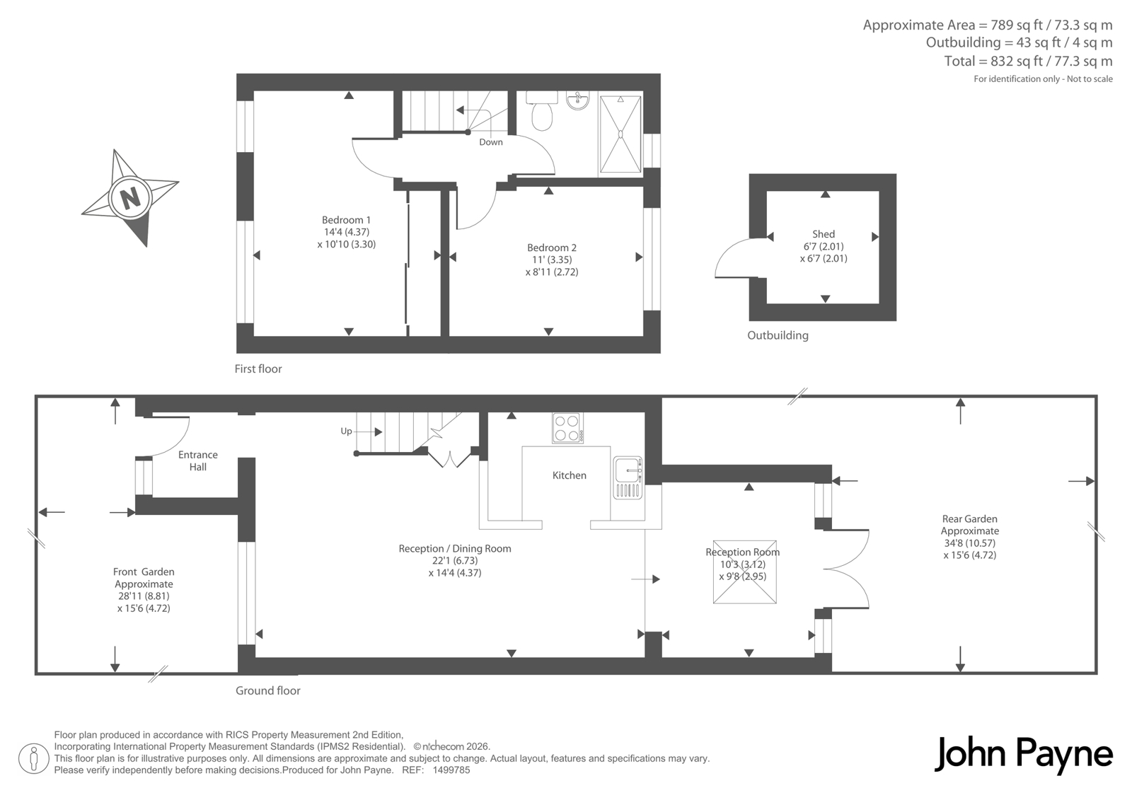 19, Reed Close, Lee floorplan