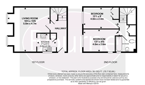 2 Bedrooms Maisonette to rent in Drummond Road, Guildford GU1