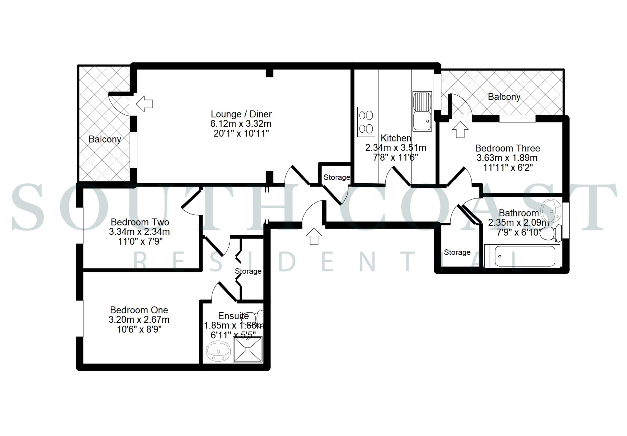 31 Mariners Wharf, Newhaven floorplan