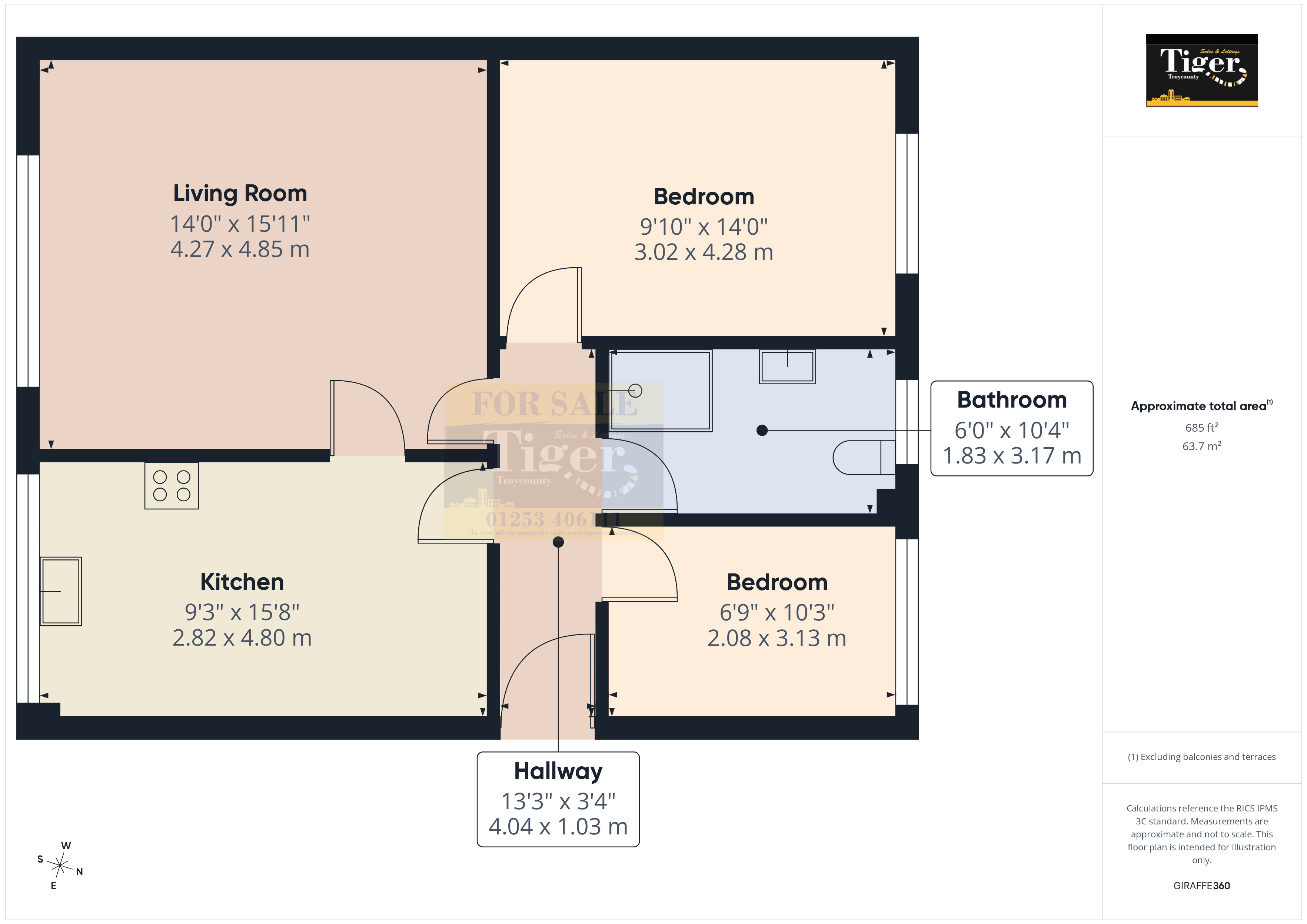 11 Dales Court, St. Annes Road, Blackpool floorplan