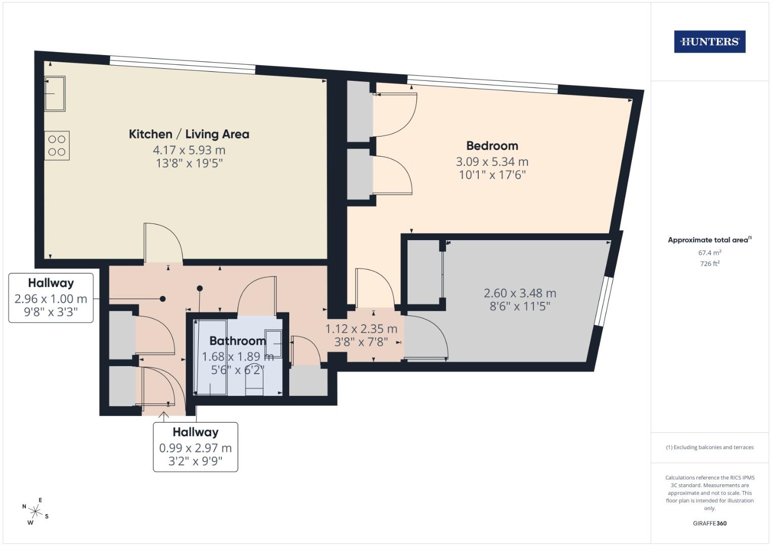 1 Cooper House, 9 New Road, Southampton floorplan