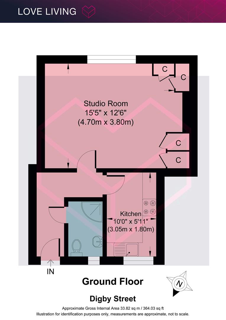 Flat 59, Godley V C House, Digby Street, London floorplan
