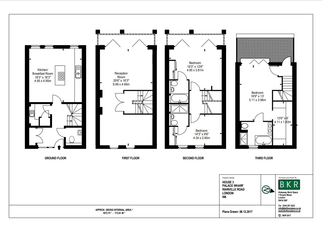 3, Oxbridge Terrace, Rainville Road floorplan