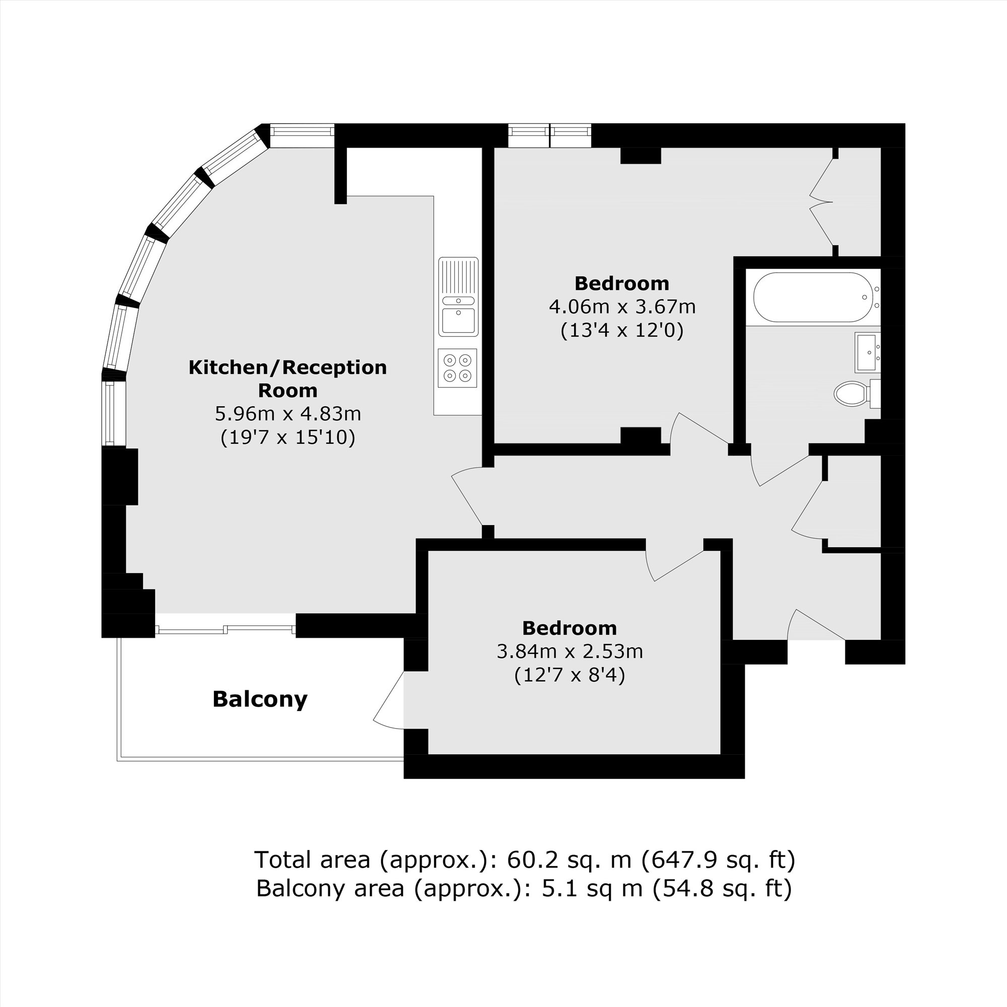Flat 2a Success House, Coopers Road, London floorplan