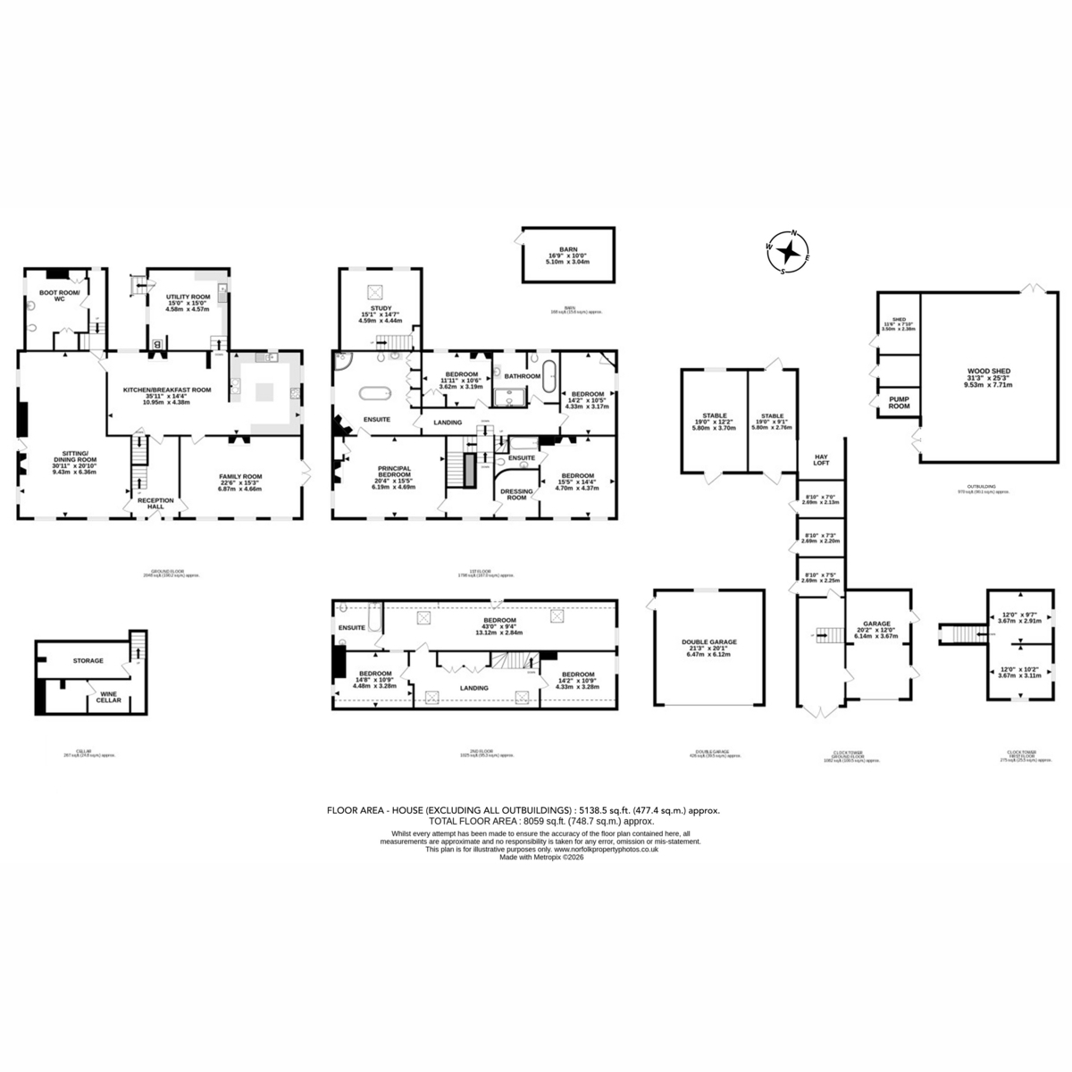 Reedham Old Hall, Church Road, Norwich floorplan
