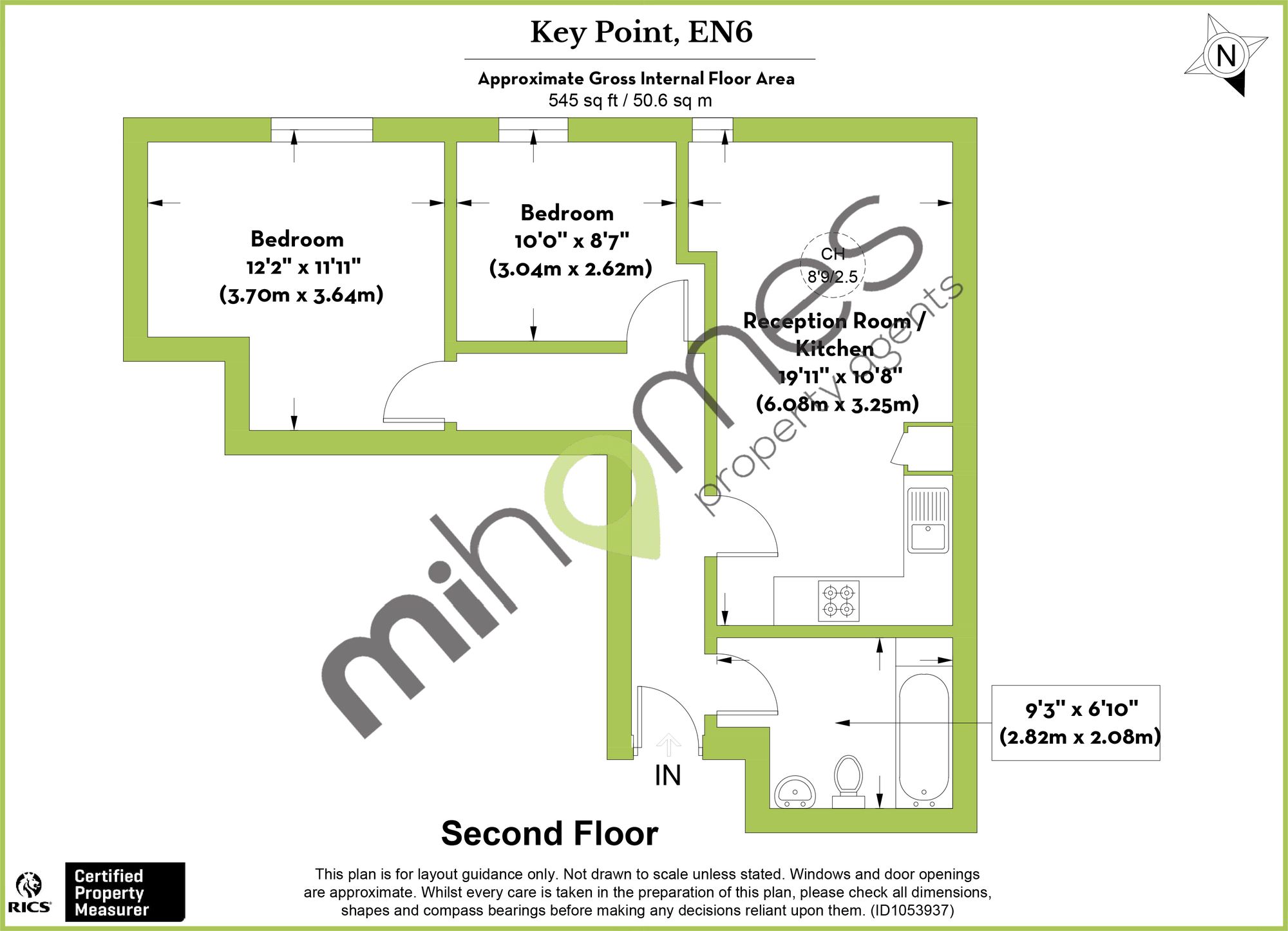 Flat 61, Key Point, Potters Bar floorplan