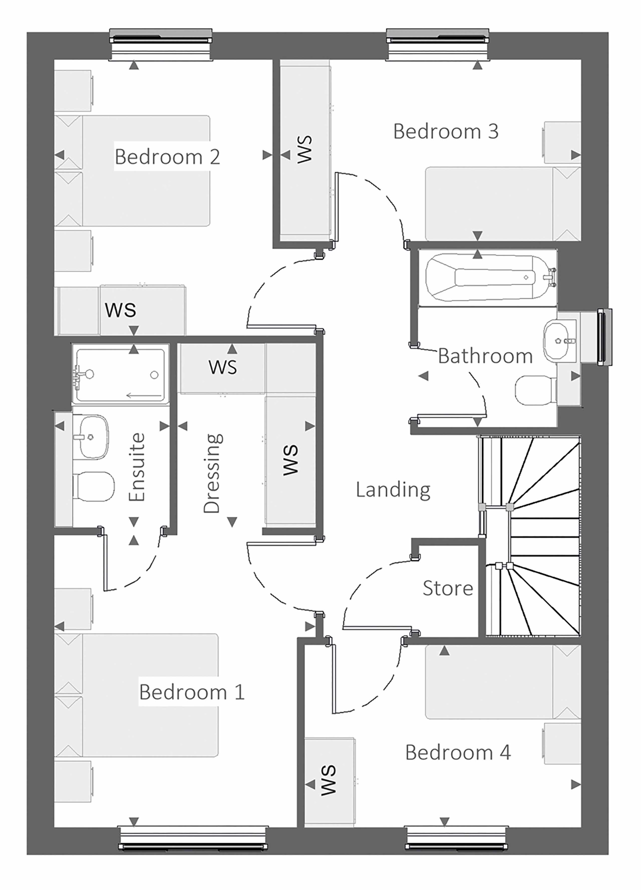 59, Newcastle Road, Whitmore, Baldwins Gate, Newcastle-Under-Lyme floorplan