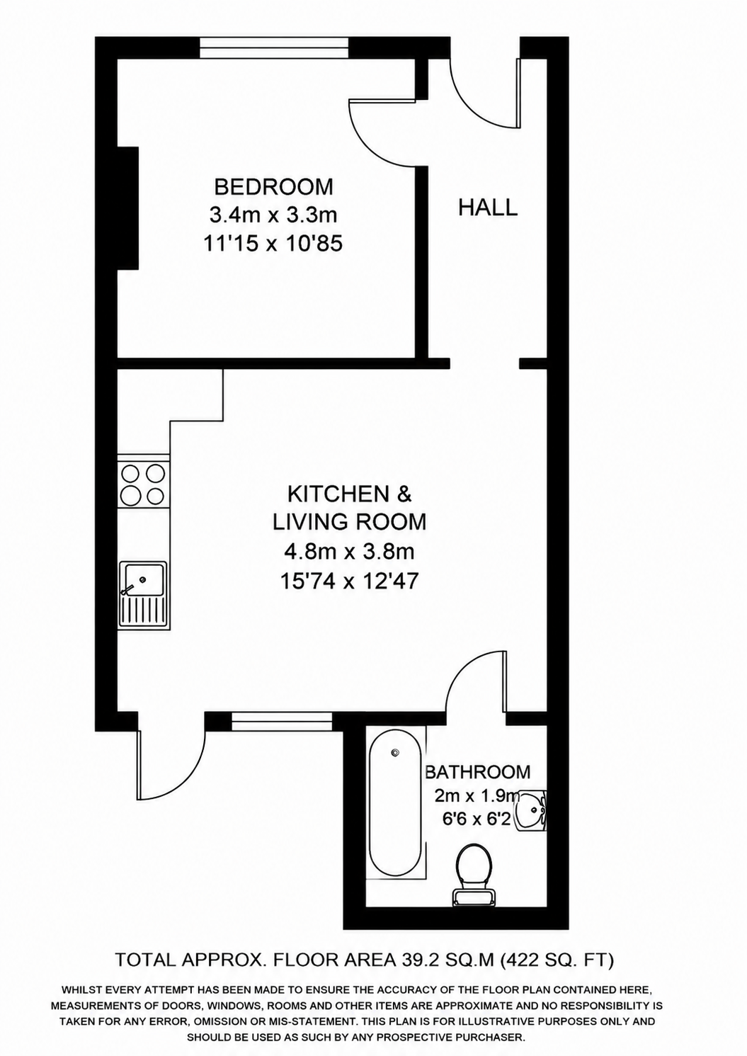 13b, New England Road, Brighton floorplan