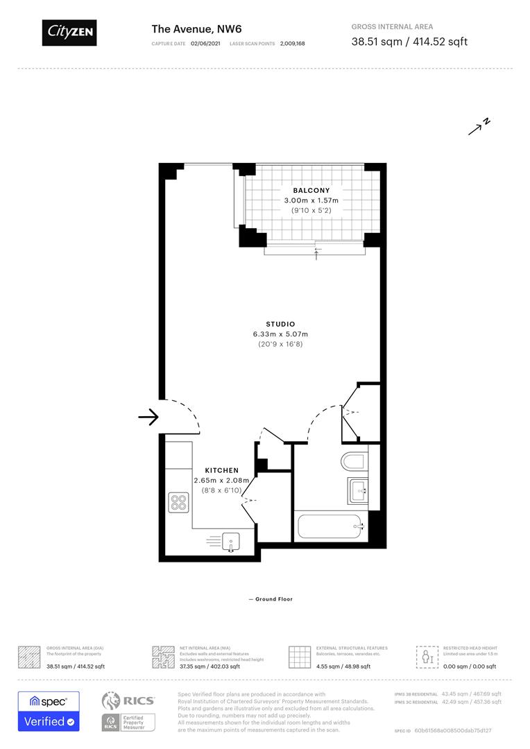 28, 5 The Avenue, London floorplan