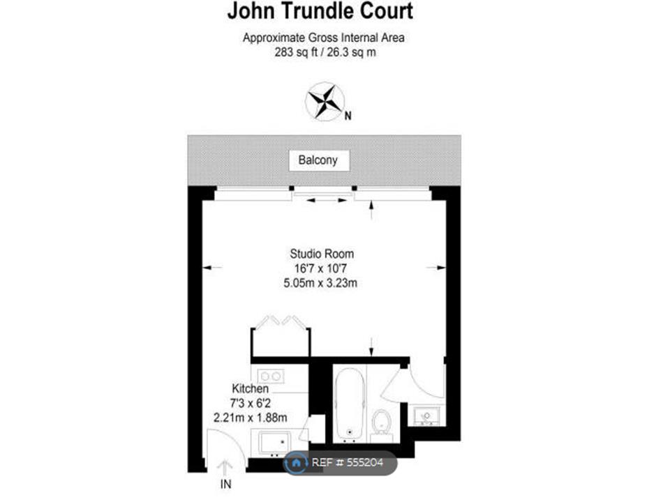 0 Bedrooms Studio to rent in John Trundle Court, London EC2Y