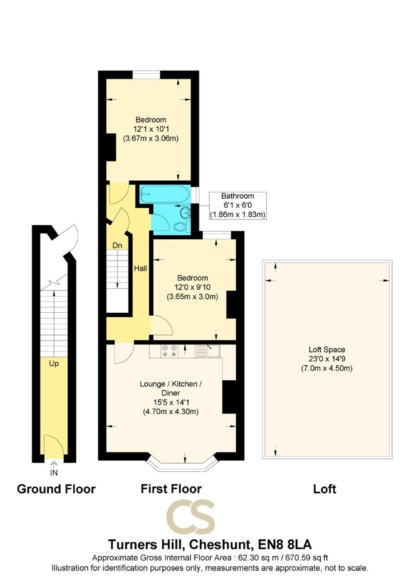 4A, Turners Hill, Waltham Cross floorplan