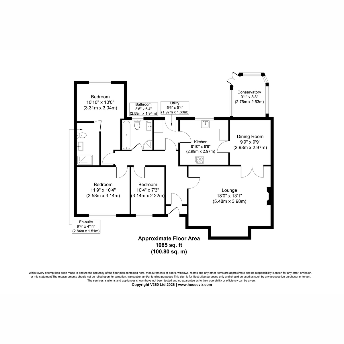 1, Pinfold Close, Doncaster floorplan