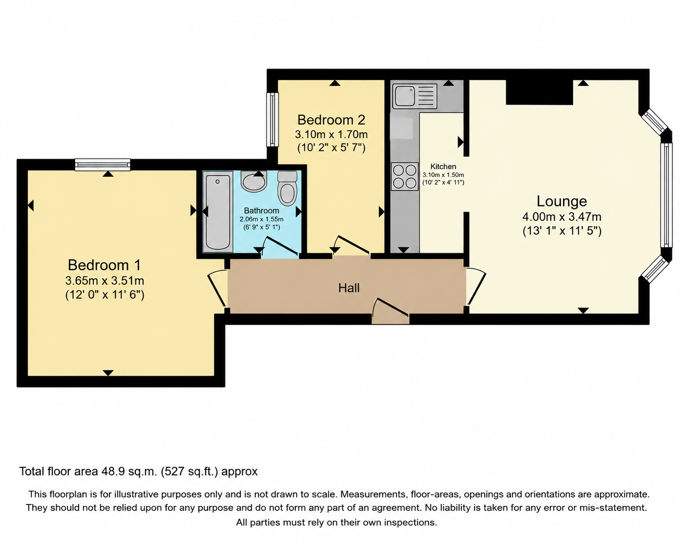 11,Flat 2, Woodend Road, Bournemouth floorplan
