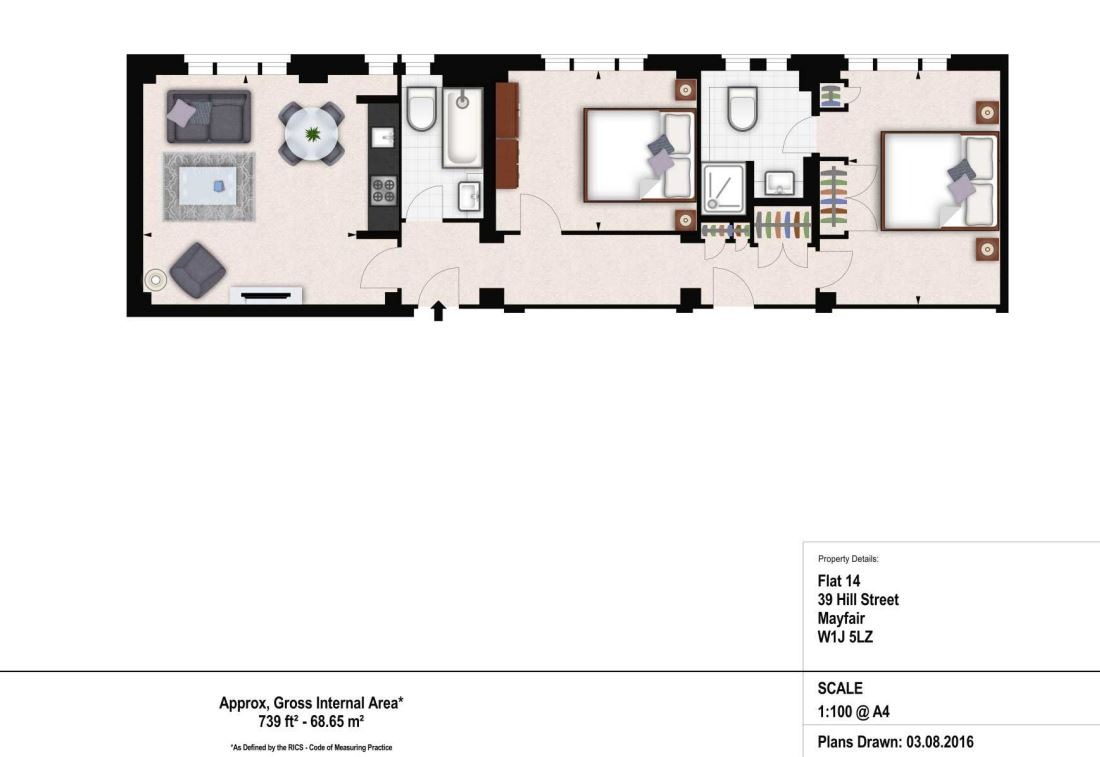 Flat 14, 39 Hill Street, Greater London floorplan