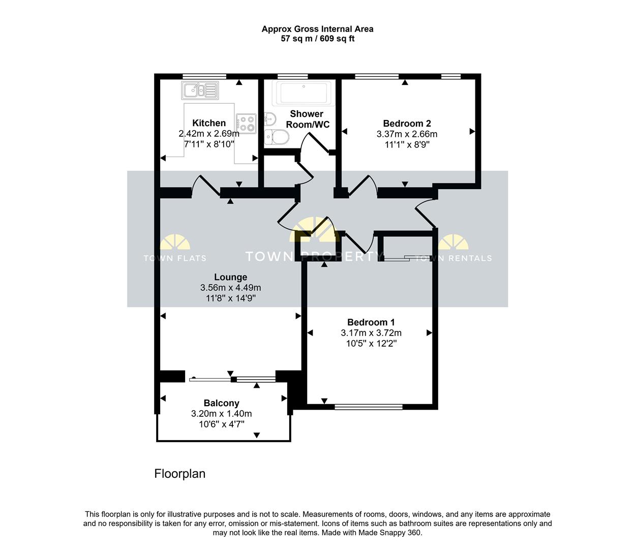10, Collingwood Close, Eastbourne floorplan