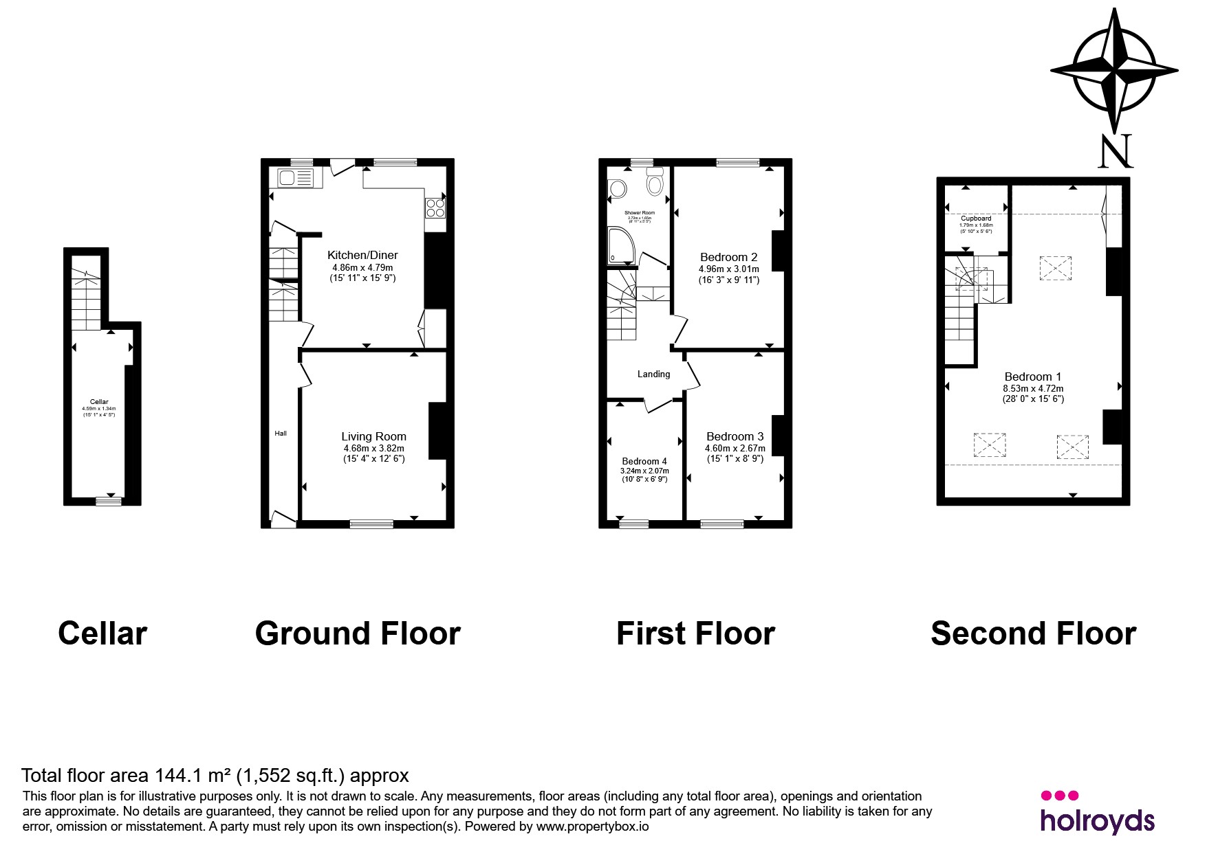 3, Baden Street, Keighley floorplan
