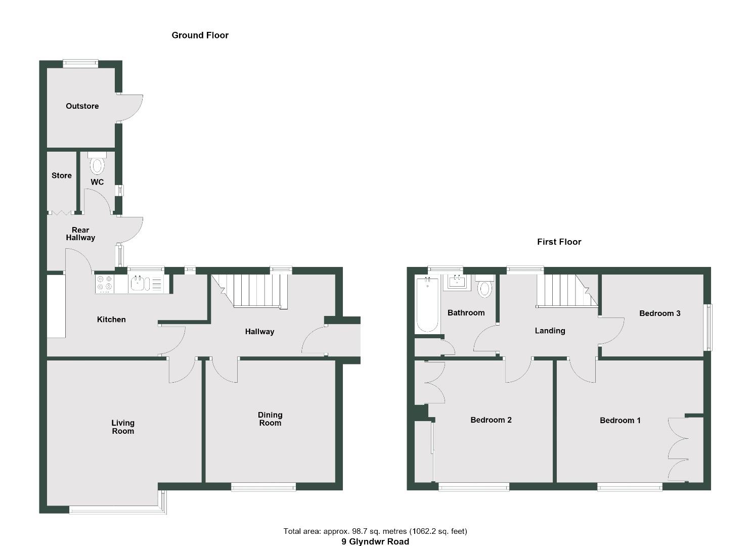 9, Glyndwr Road, Penarth floorplan