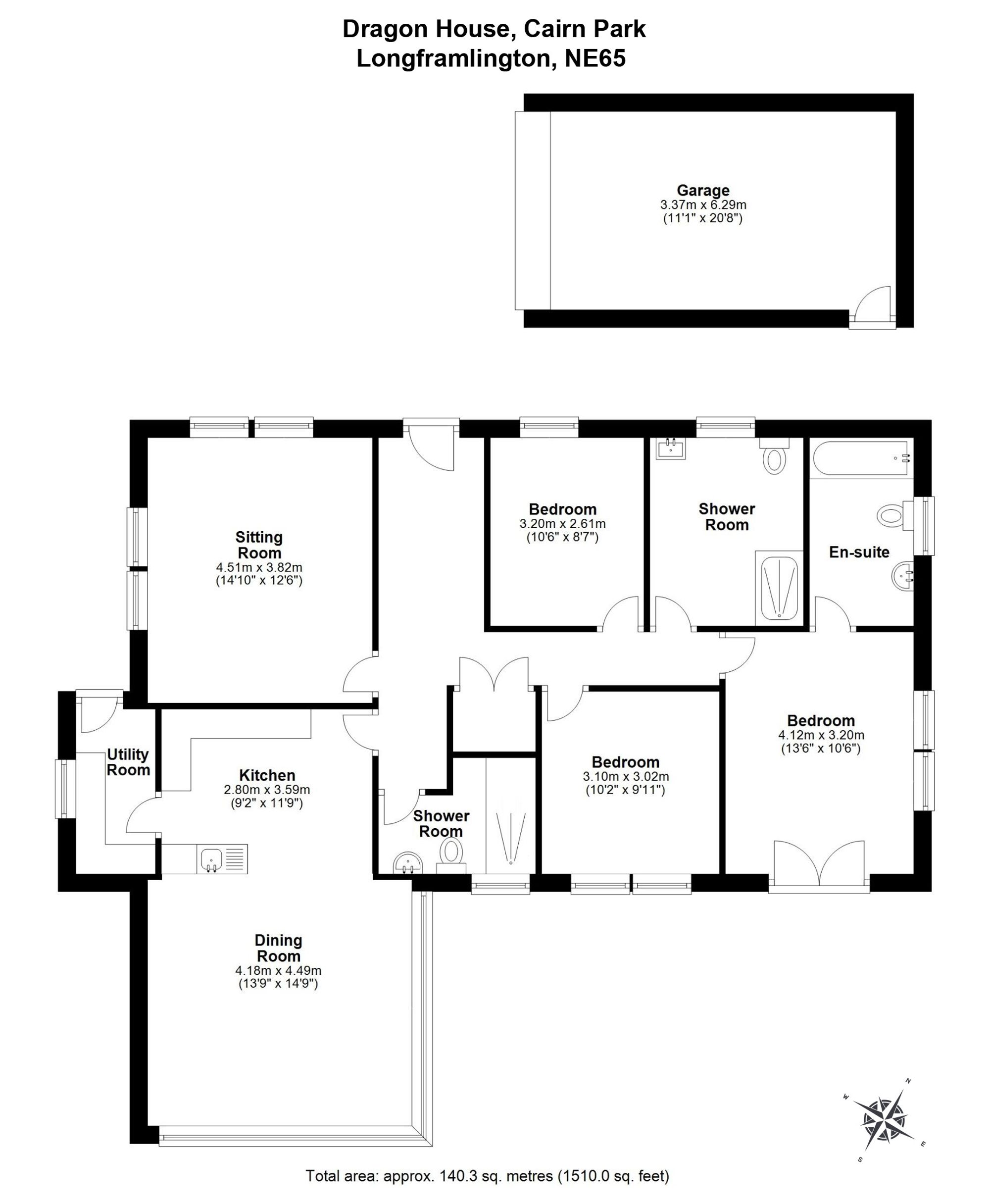 Dragon House, Cairn Park, Longframlington floorplan