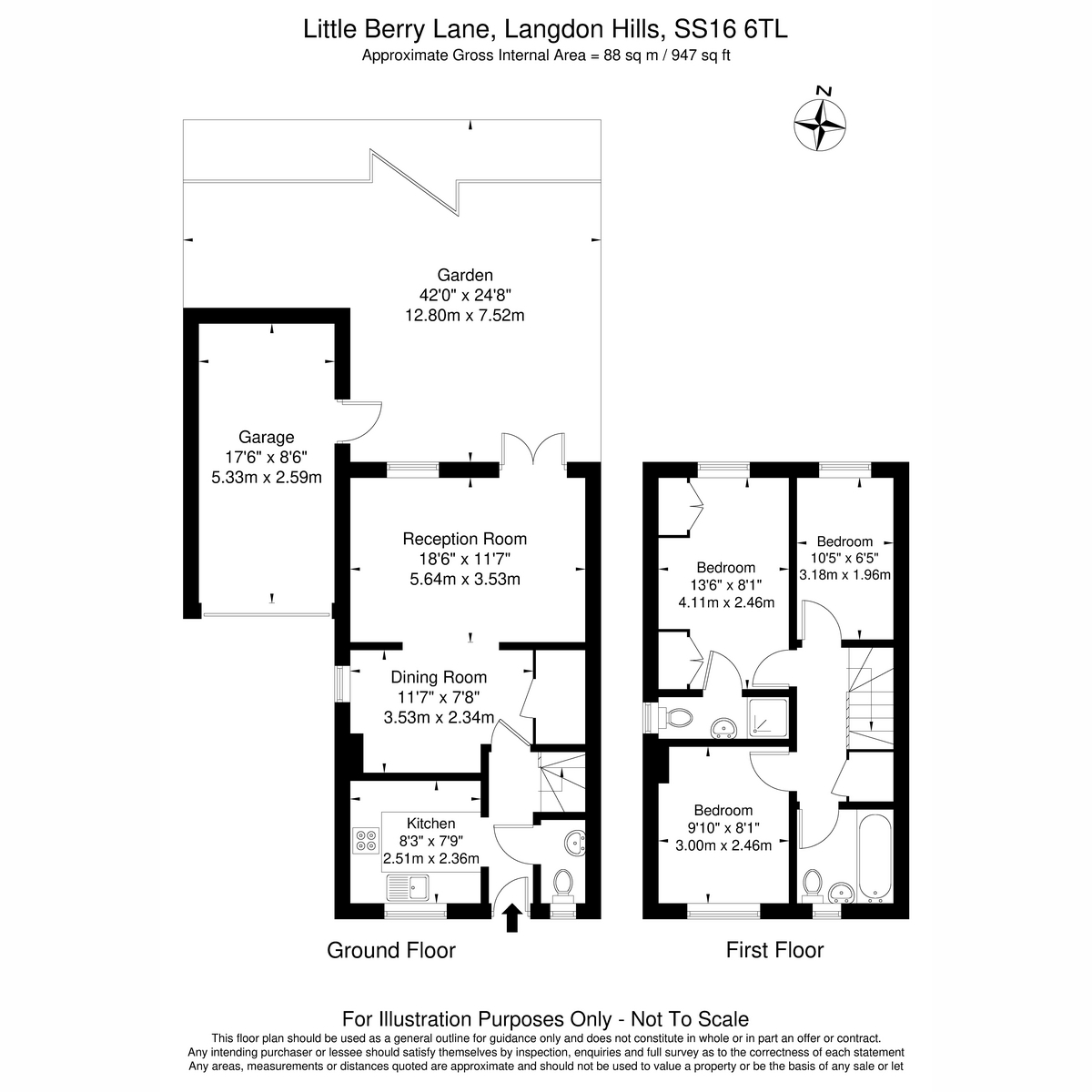 5, Little Berry Lane, Basildon floorplan