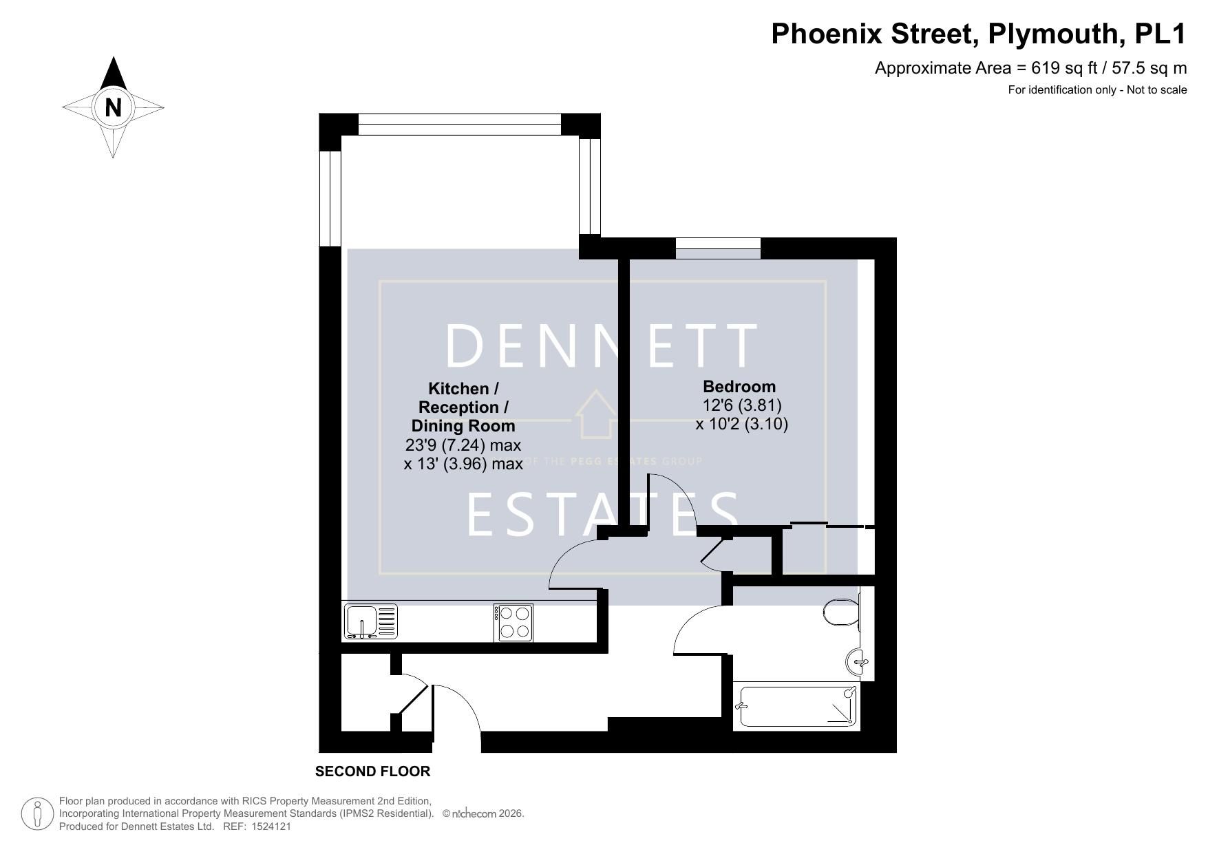 Flat 87, Plymouth floorplan
