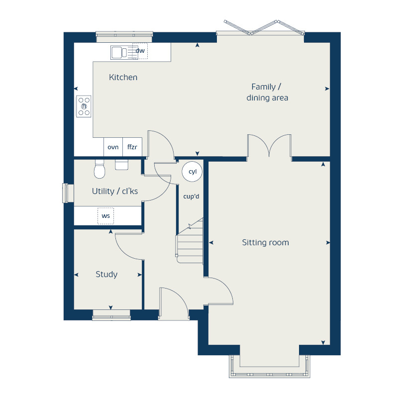 134, Broadnook Garden Village, Leicester floorplan