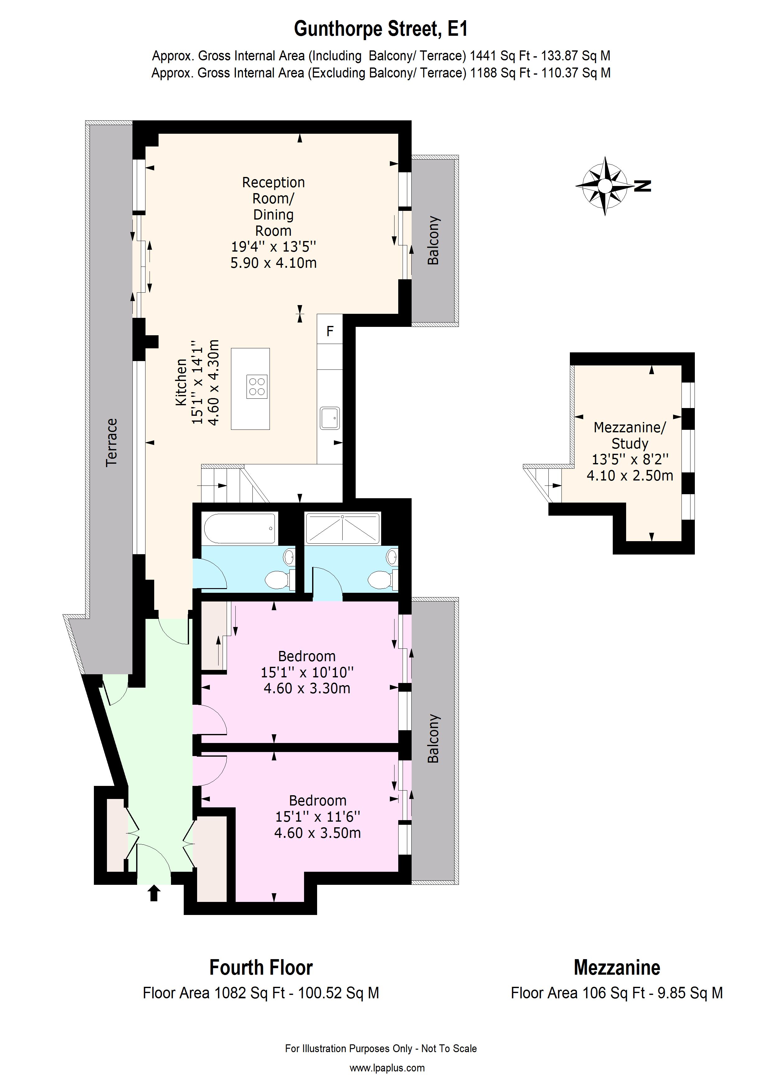2 Bedrooms Flat to rent in Gunthorpe Street, Shoreditch, London E1