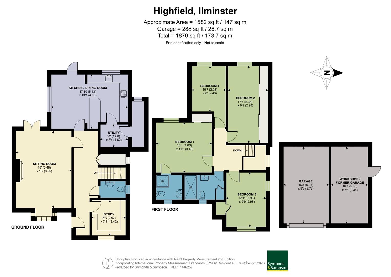 26, Highfield, Ilminster floorplan