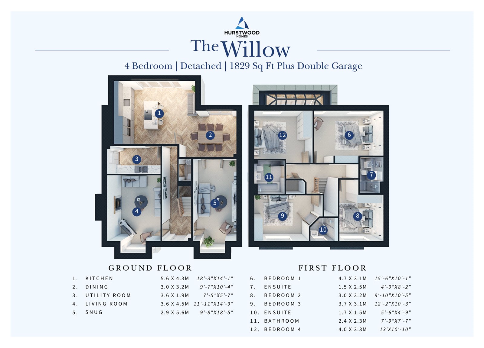 The Willow, Plot 15,, Cotton Meadows, Skipton Road, Lancashire floorplan
