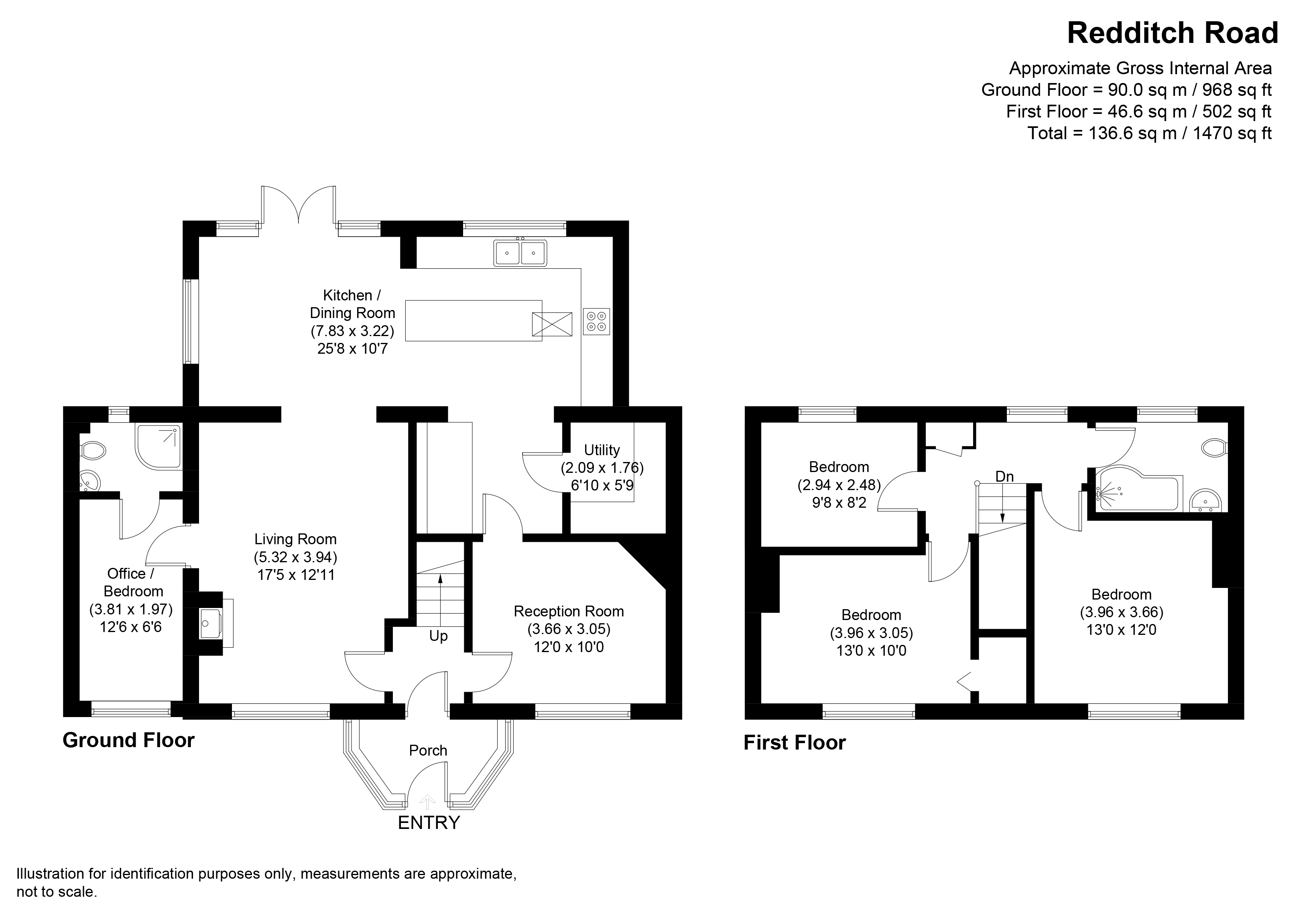 13, Redditch Road, Birmingham floorplan