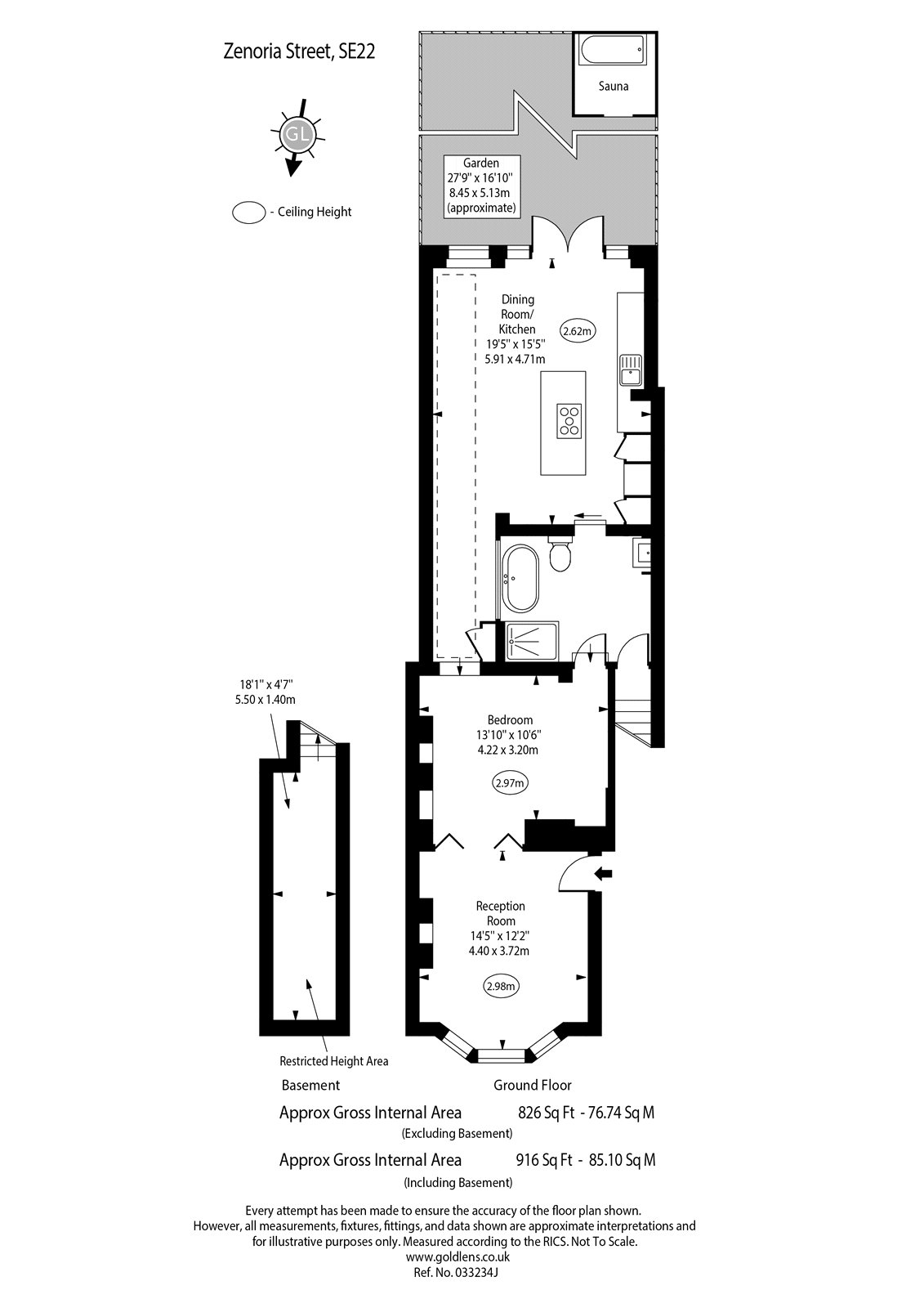 11, Zenoria Street, London floorplan