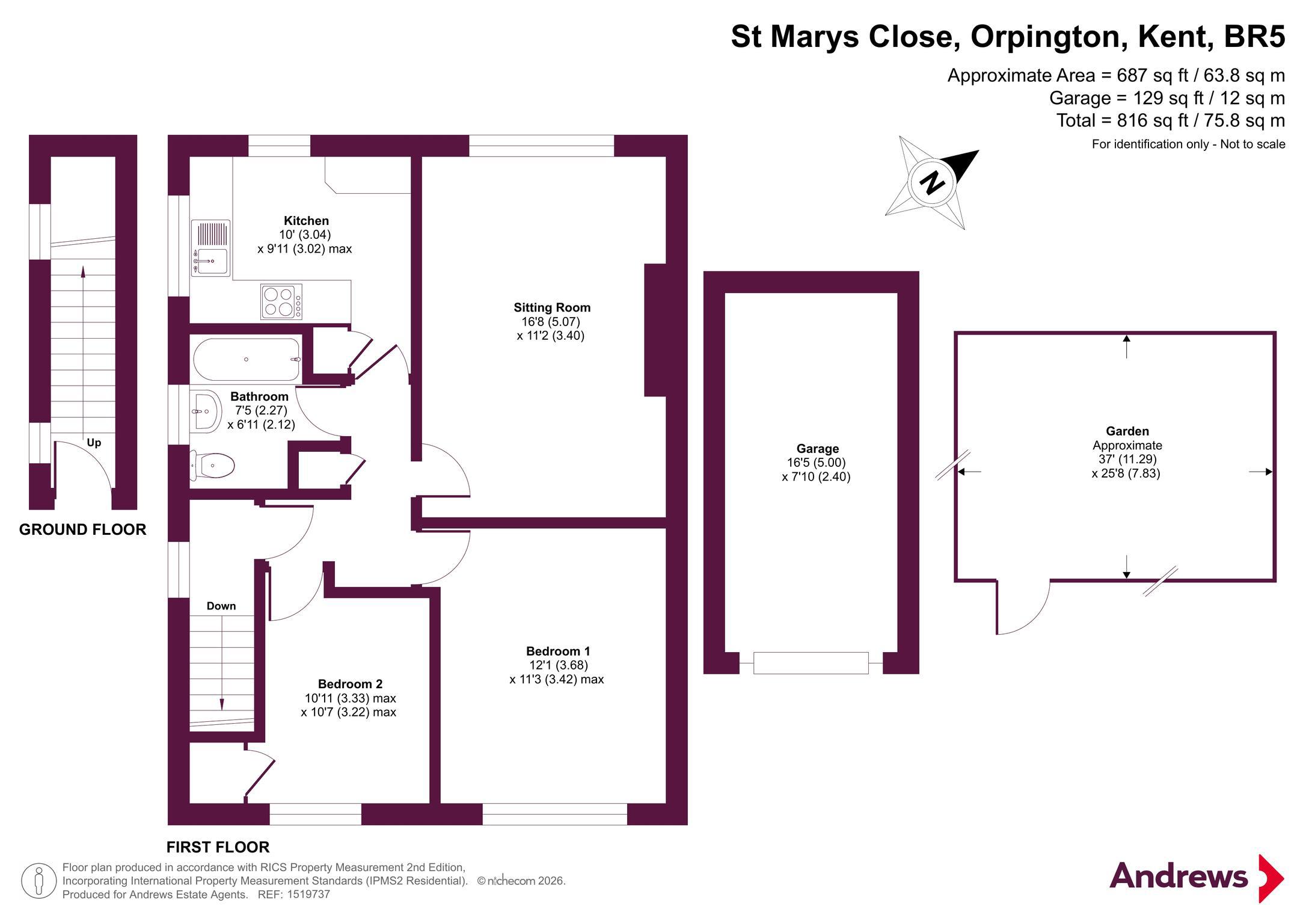 14, St Marys Close, Kent floorplan