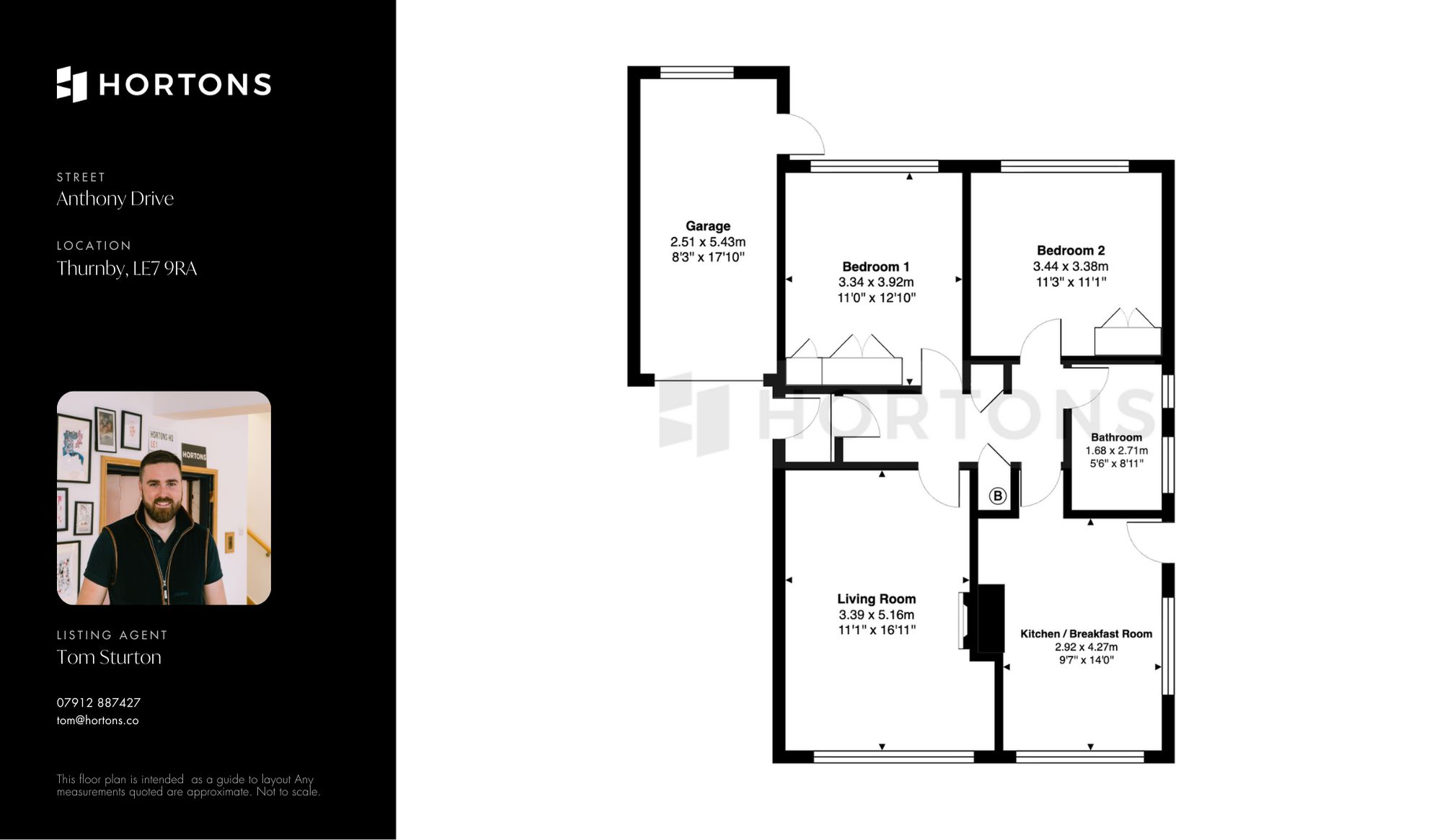 34 Anthony Drive, Leicester floorplan