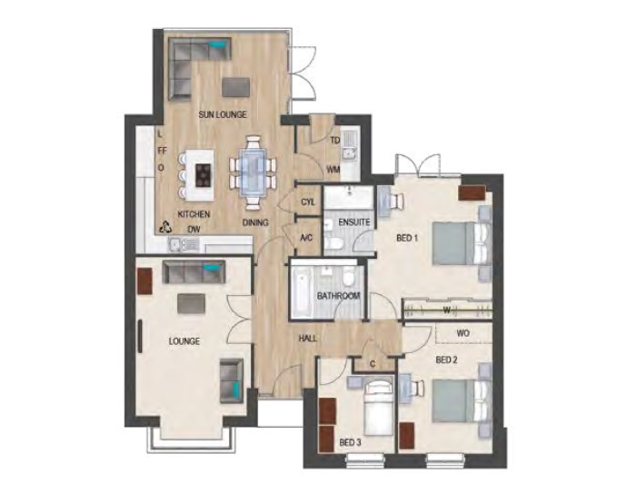 The Addington,, Plot 1, Leasow Reach, Tewkesbury floorplan