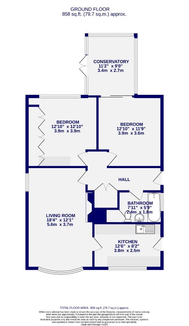 24, Manor Way, York floorplan